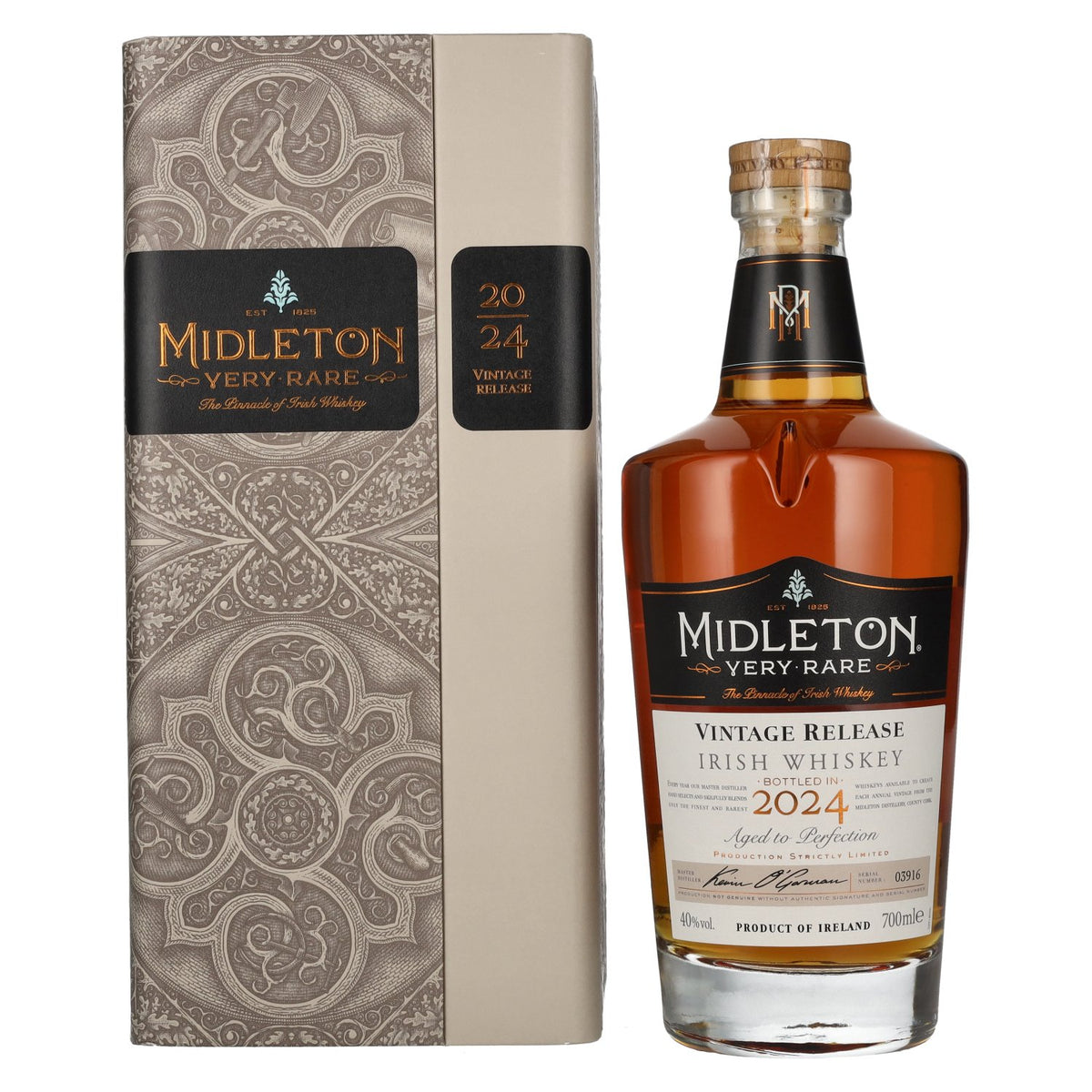 Midleton VERY RARE Irish Whiskey Vintage Release 2024 40% ABV 0.7l in a wooden box