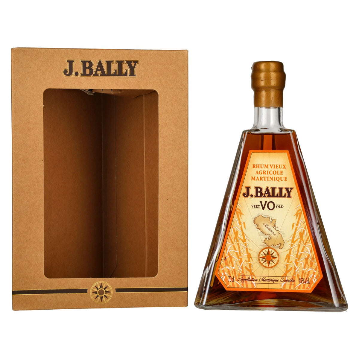 J. Bally Rhum Vieux Agricole Martinique VO 45% vol. 0.7 l in a gift box