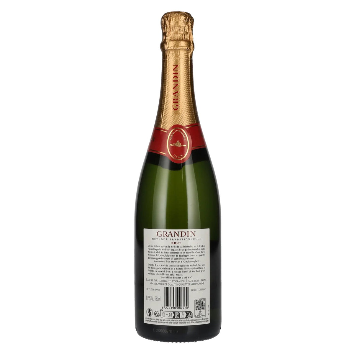 Grandin Brut Méthode Traditionnelle 11,5 % vol. 0,75 l