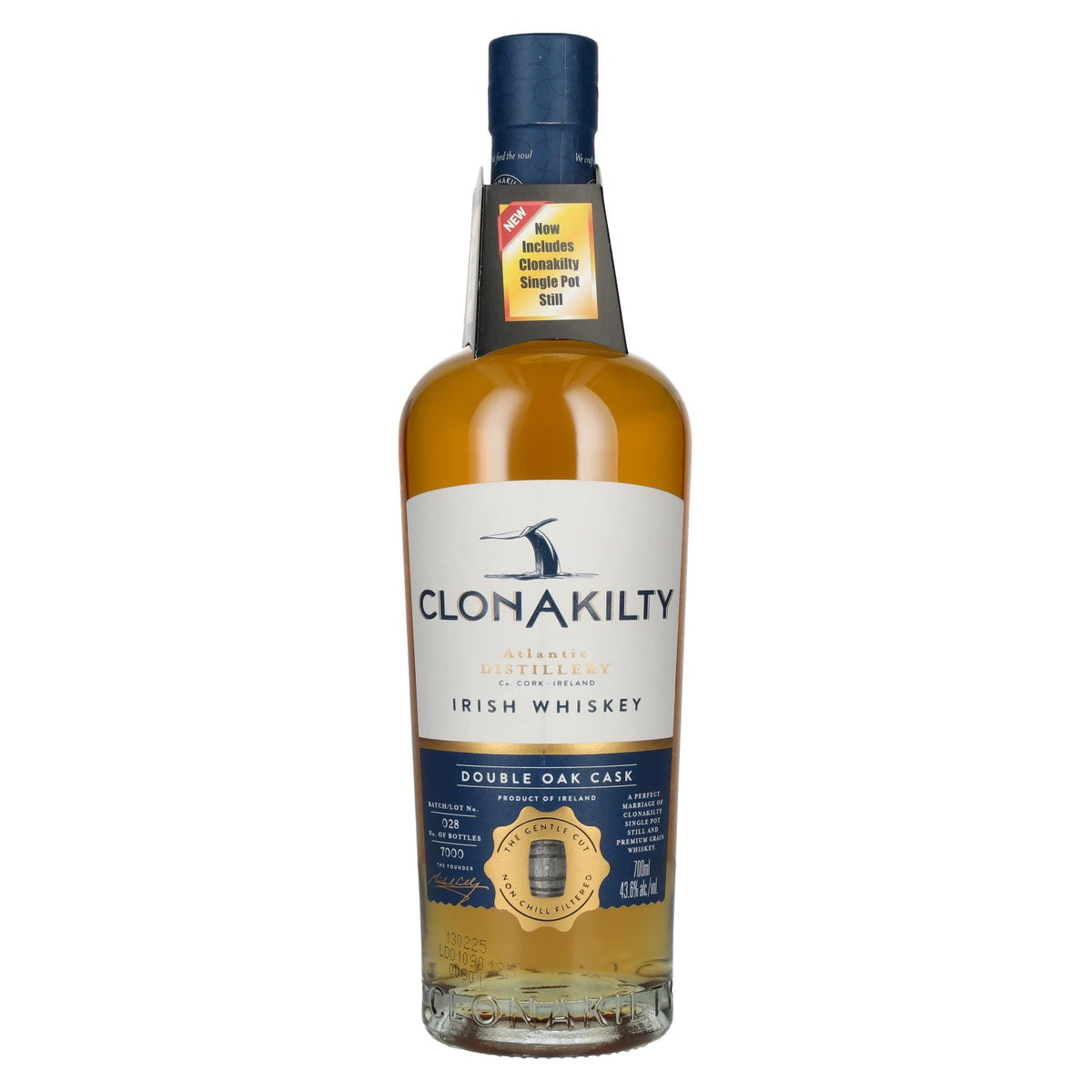 Clonakilty Irish Whiskey SINGLE BATCH Double Oak Finish 43.6% ABV 0.7l