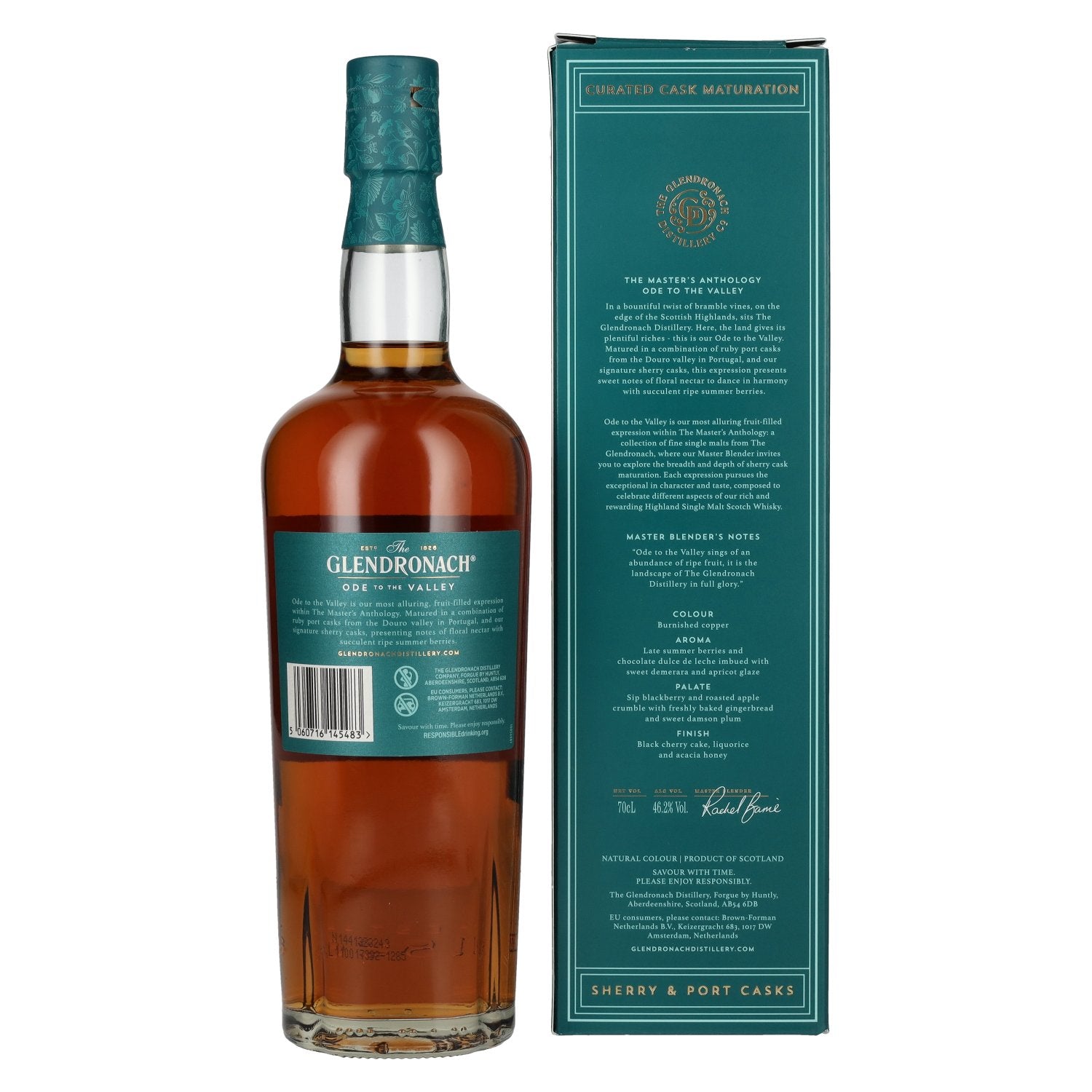 The GlenDronach ODE TO THE VALLEY Highland Single Malt 46,2% Vol. 0,7l in Geschenkbox