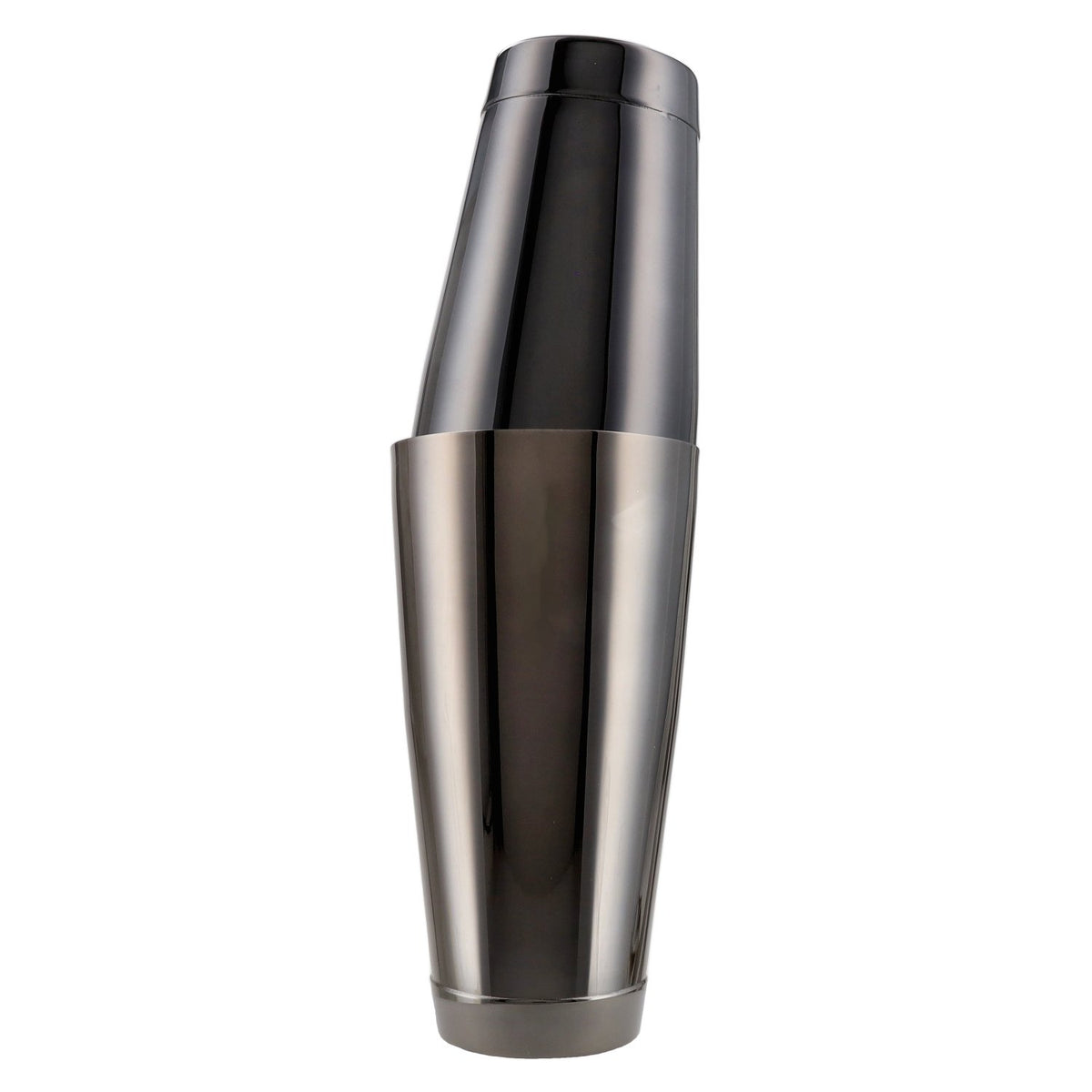 Cocktail shaker with stainless steel jug in anthracite-brown