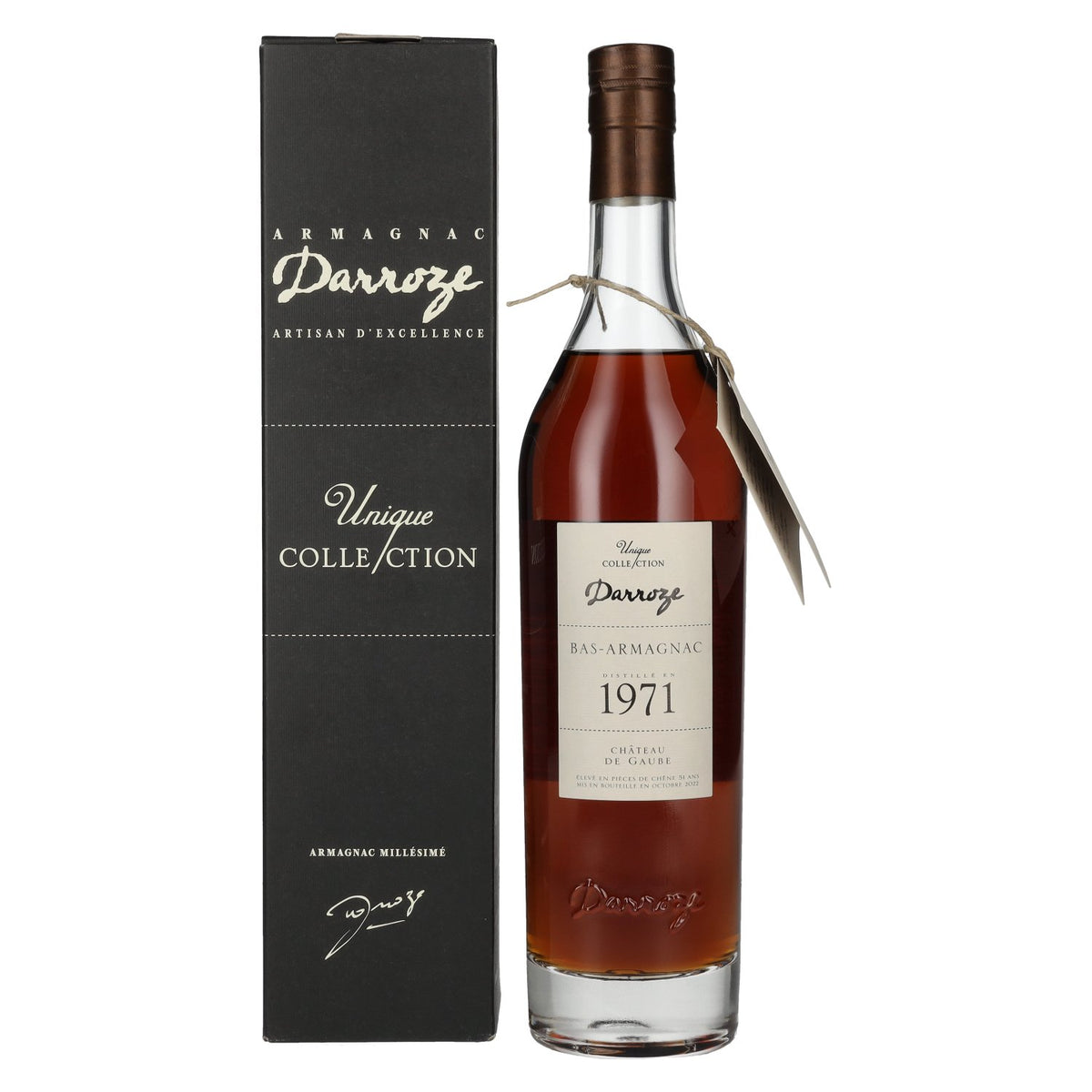 Armagnac Darroze Bas Armagnac Château De Gaube 1971 41 % vol. 0,7 l dans un coffret cadeau