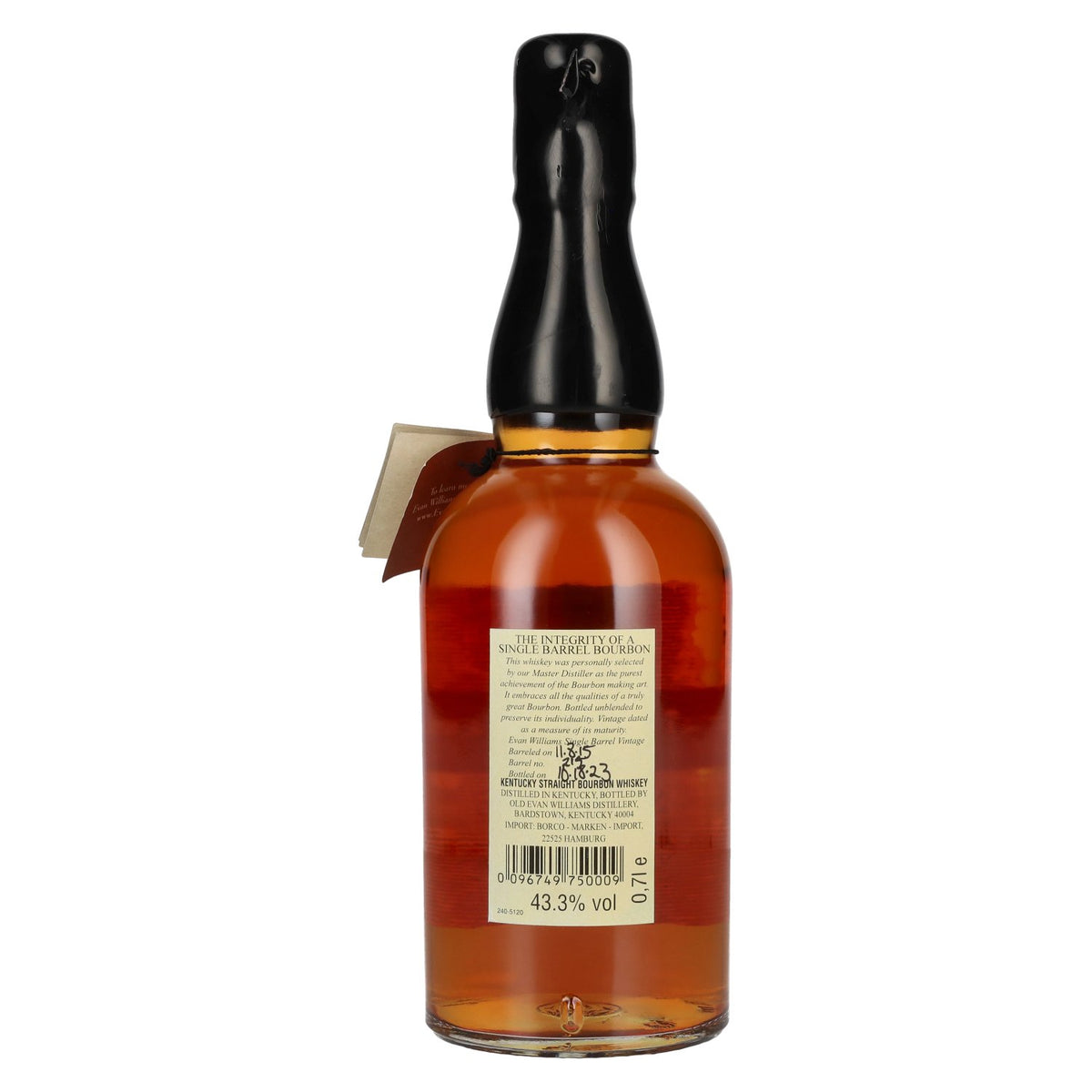 Evan Williams SINGLE BARREL Vintage 2015 43,3% vol. 0,7 l