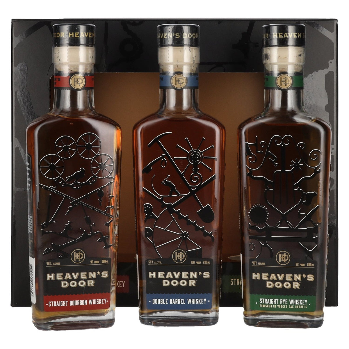 Heaven's Door Trilogy Collection Gift Set 47.3% vol. 3 x 0.2 l