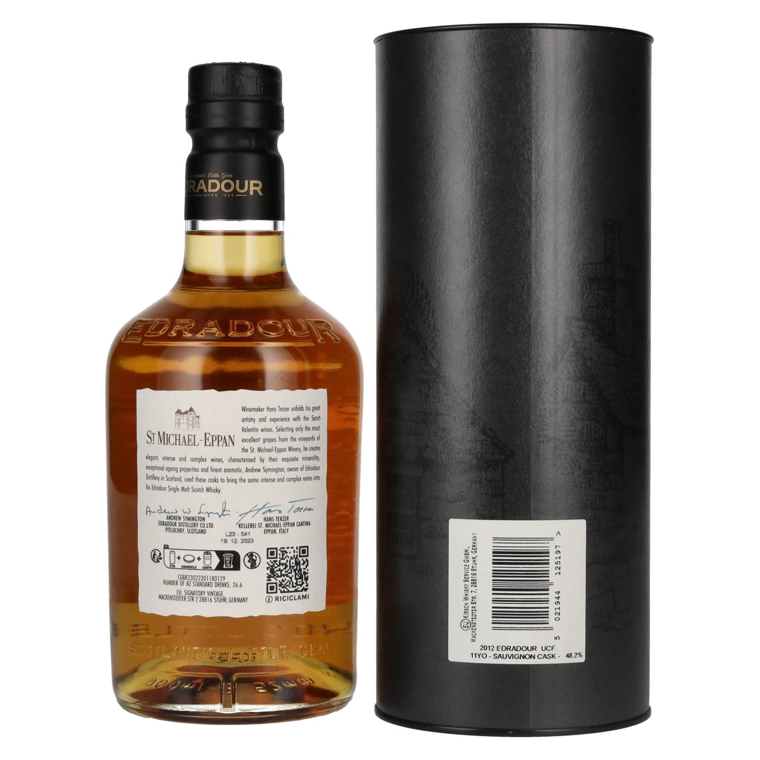 Edradour 11 Years Old ST. MICHAEL-EPPAN Sauvignon Cask #1002 2012 48,2% Vol. 0,7l in Geschenkbox