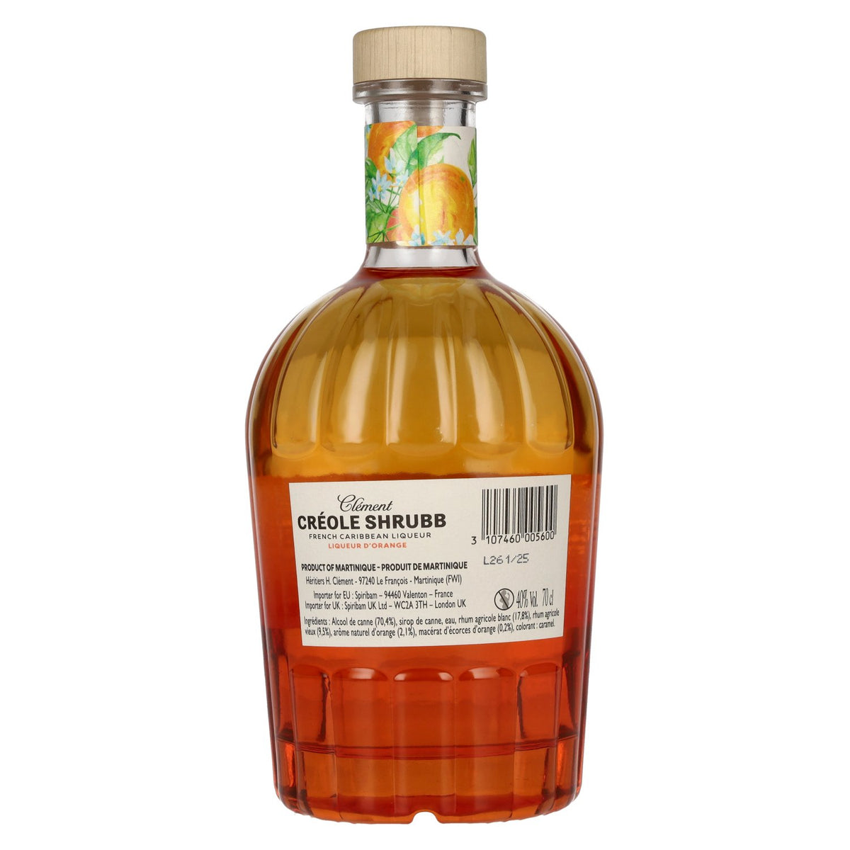 Clément Créole Shrubb Liqueur d'orange 40 % vol. 0,7 l