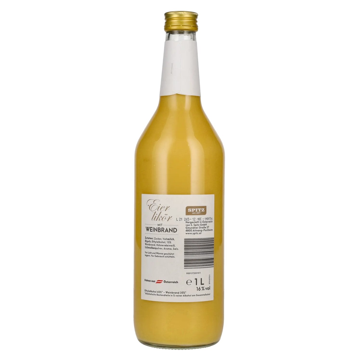 Spitz Eierlikör mit Weinbrand 16% Vol. 1l