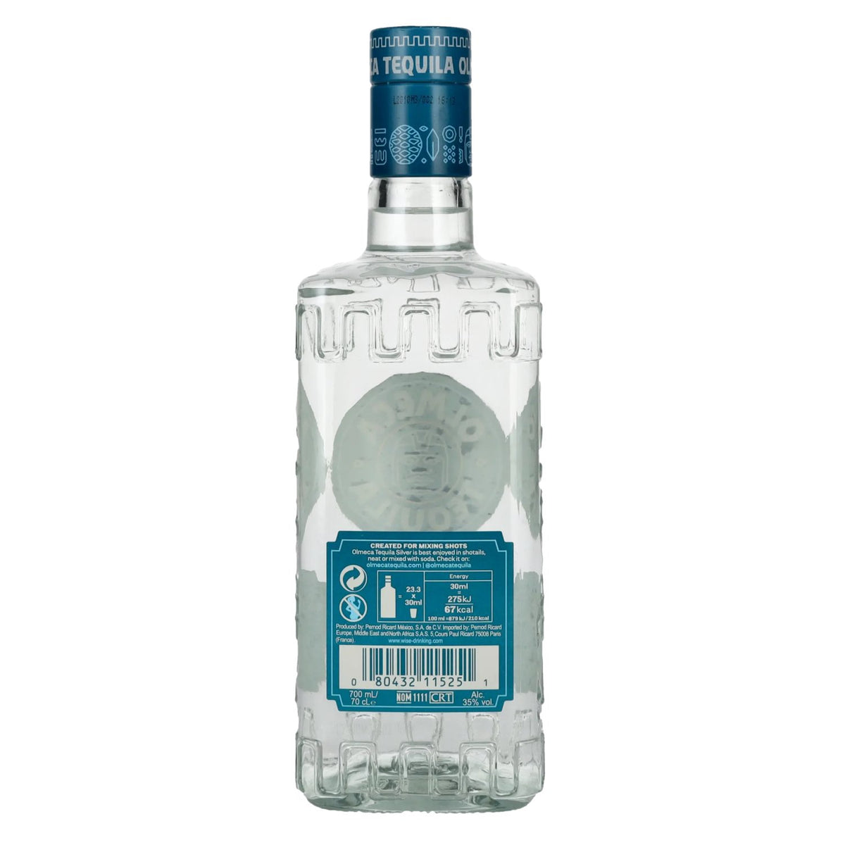 Tequila Olmeca Silver 35 % vol., 0,7 l