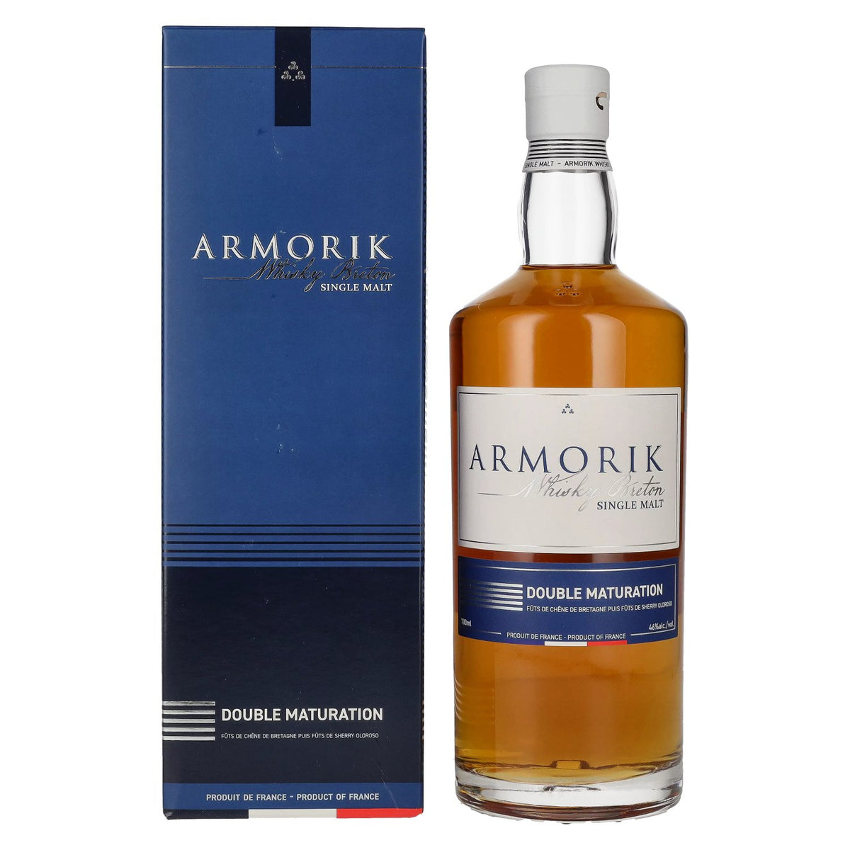 Armorik DOUBLE MATURATION Whisky Breton Single Malt 46% vol. 0.7l in a gift box