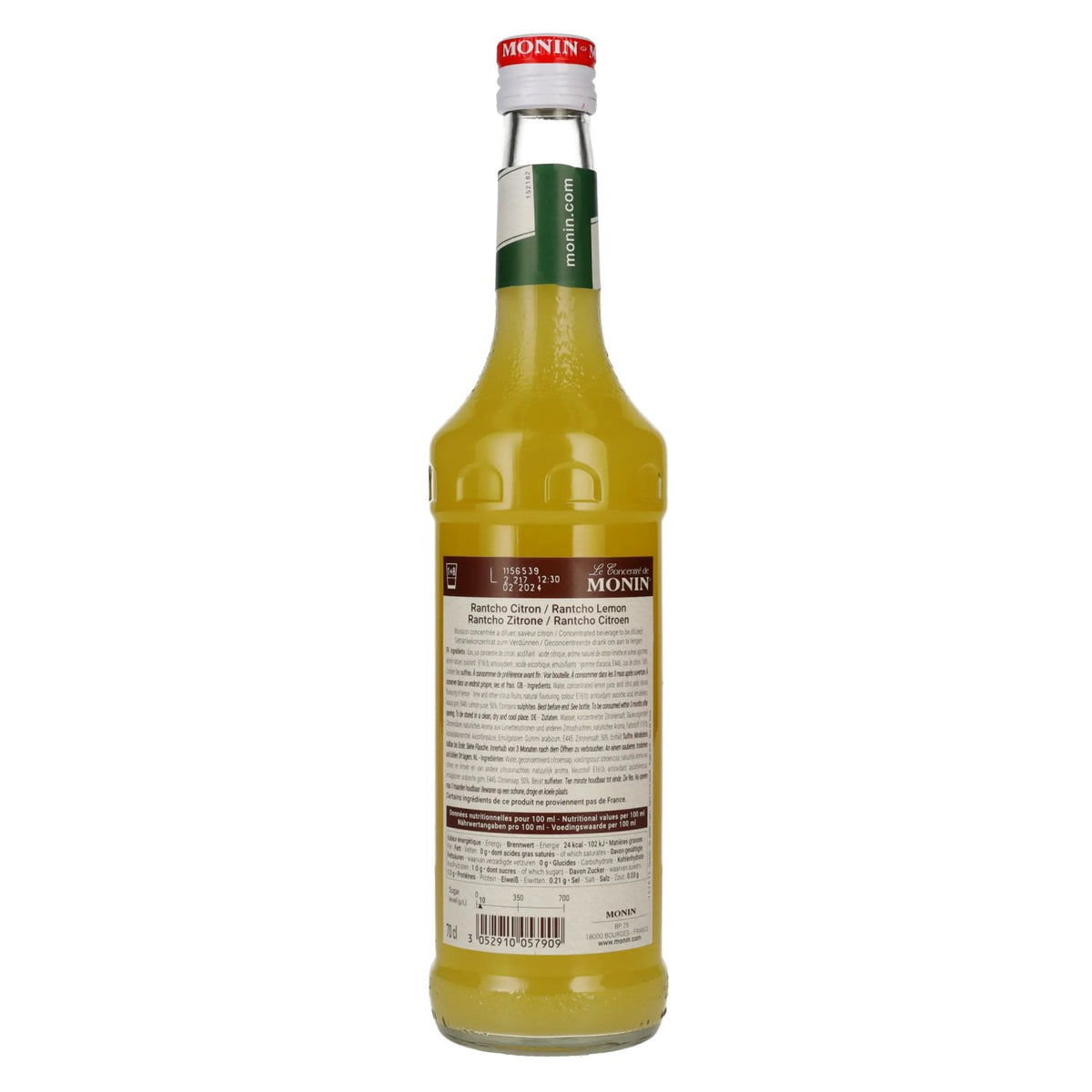 Monin Le Concentré de LEMON RANTCHO – Lemon juice 0.7 l