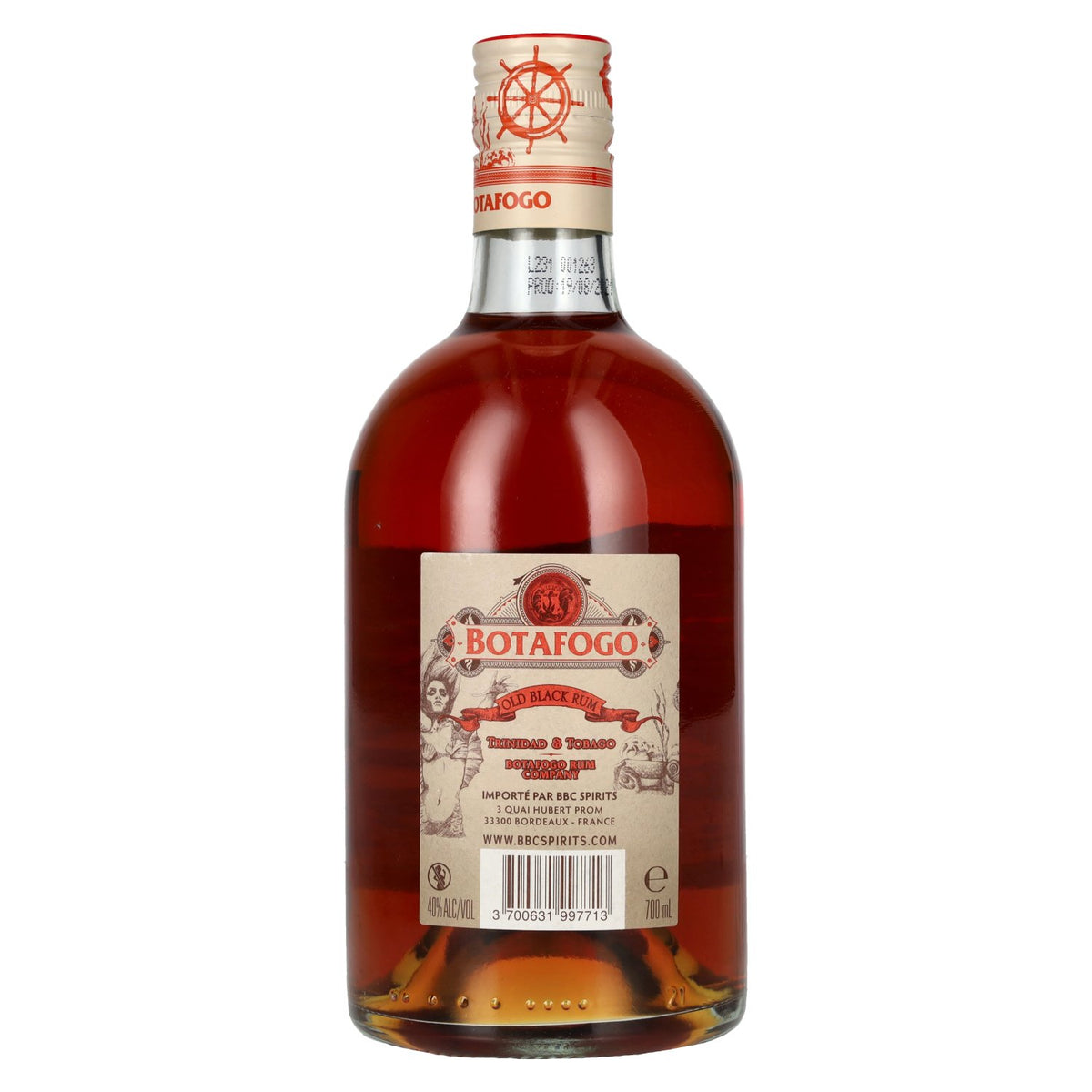 Botafogo OLD BLACK RUM Trinidad &amp; Tobago 40% vol. 0,7 l