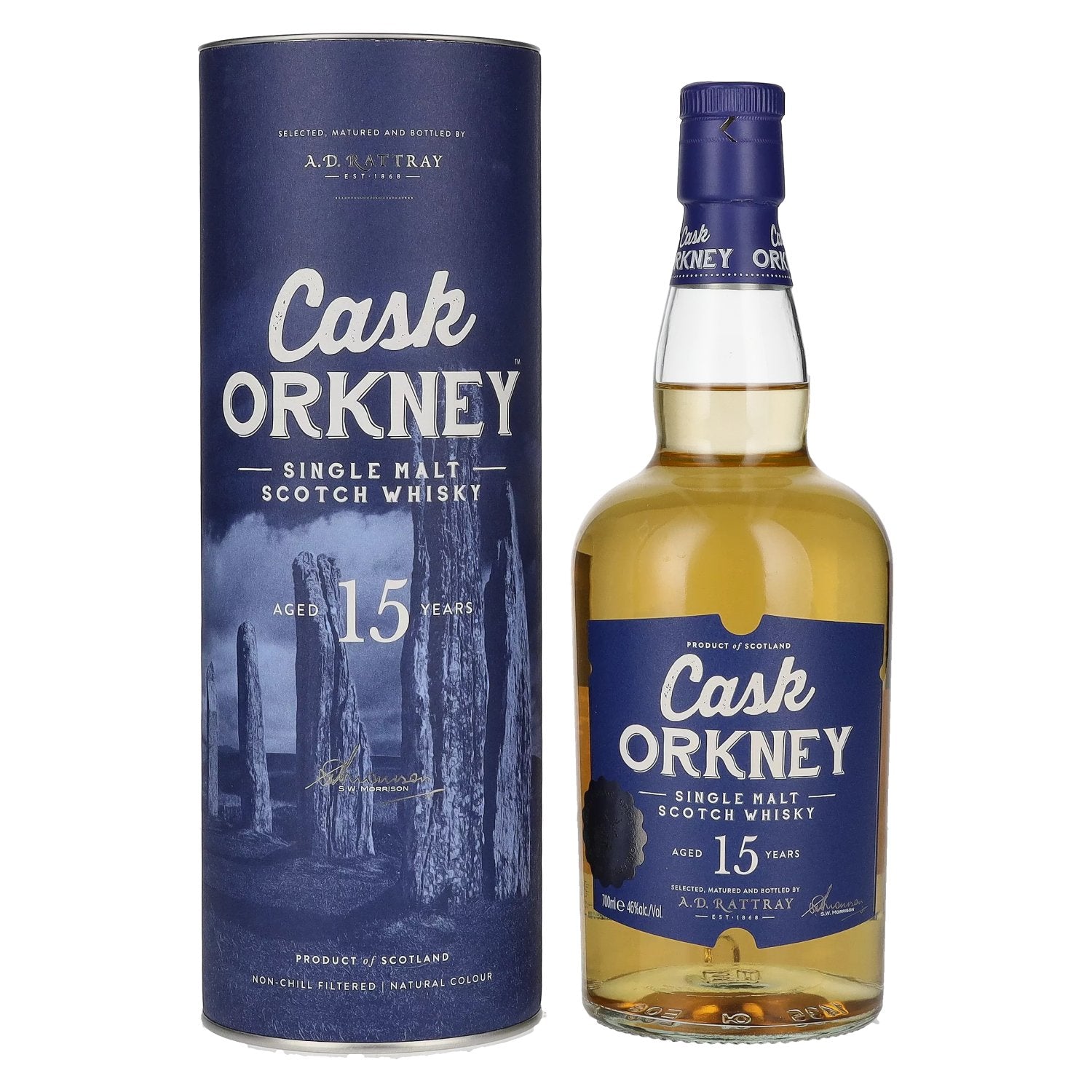 A.D. Rattray Cask ORKNEY 15 Years Old Single Malt 46% Vol. 0,7l in Geschenkbox