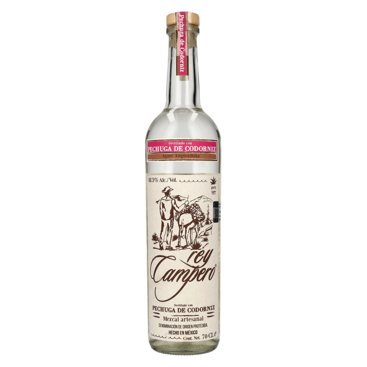 Rey Campero Mezcal Artesanal PECHUGA DE CODORNIZ DOP 48.3% vol. 0.7 l