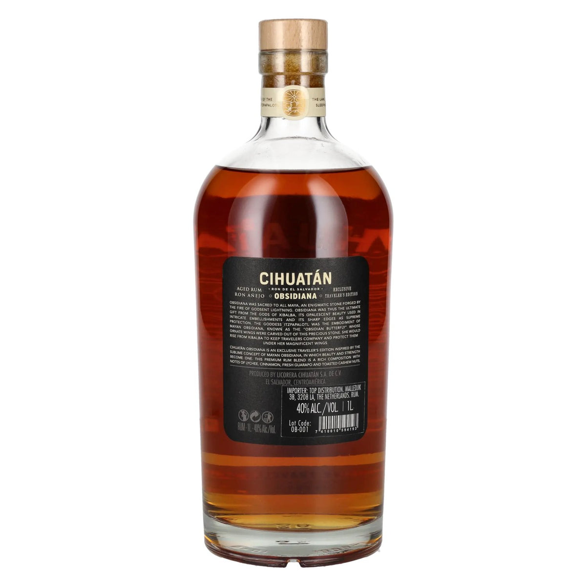 Cihuatán OBSIDIANA Rum Limited Edition 40% vol. 1 litre