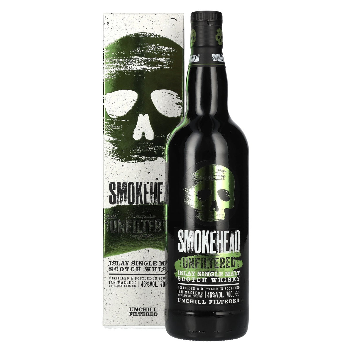 Smokehead UNFILTERED Islay Single Malt Scotch Whisky 46% vol. 0.7 l in a gift box