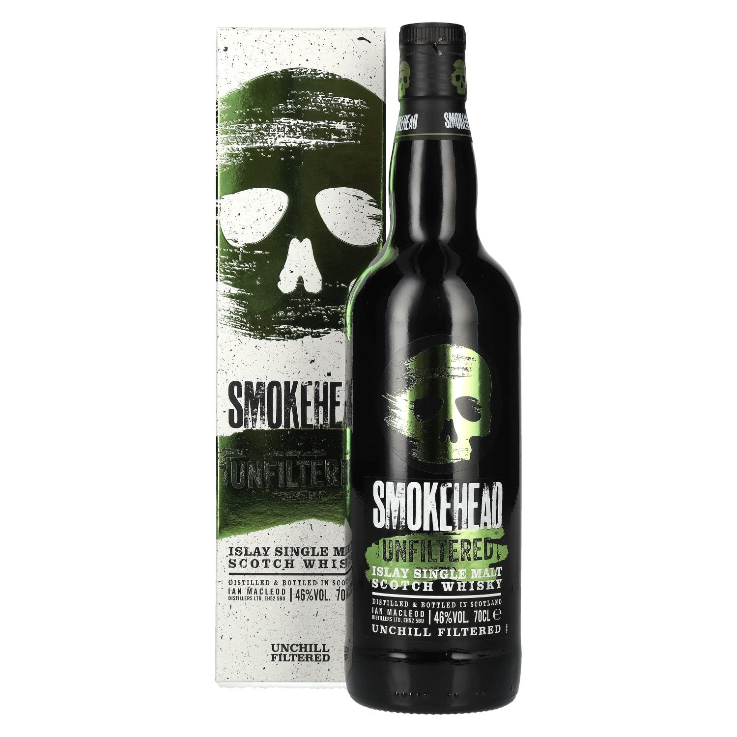 Smokehead UNFILTERED Islay Single Malt Scotch Whisky 46% Vol. 0,7l in geschenkverpakking