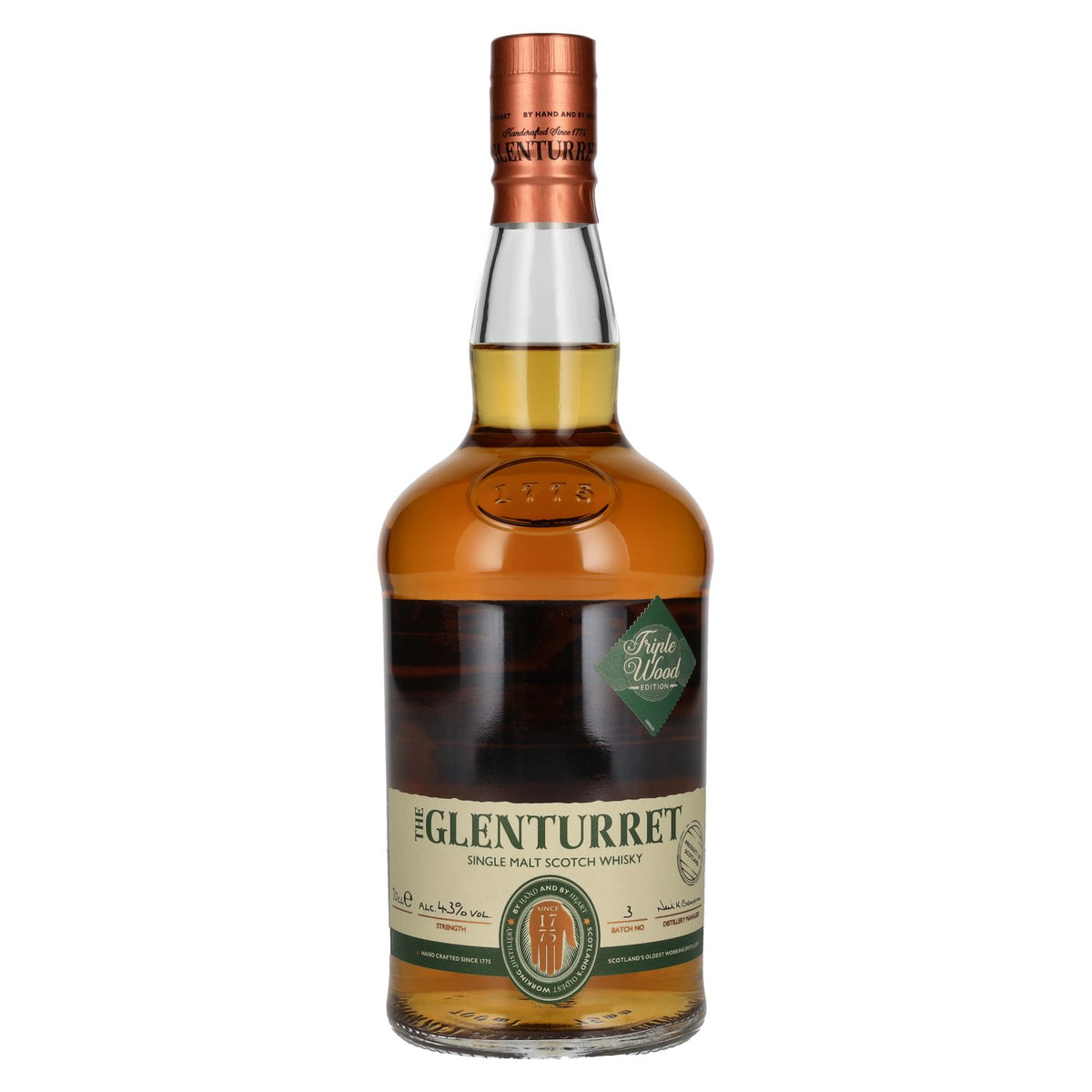 The Glenturret Triple Wood Edition Batch No. 3 43% vol. 0,7 l