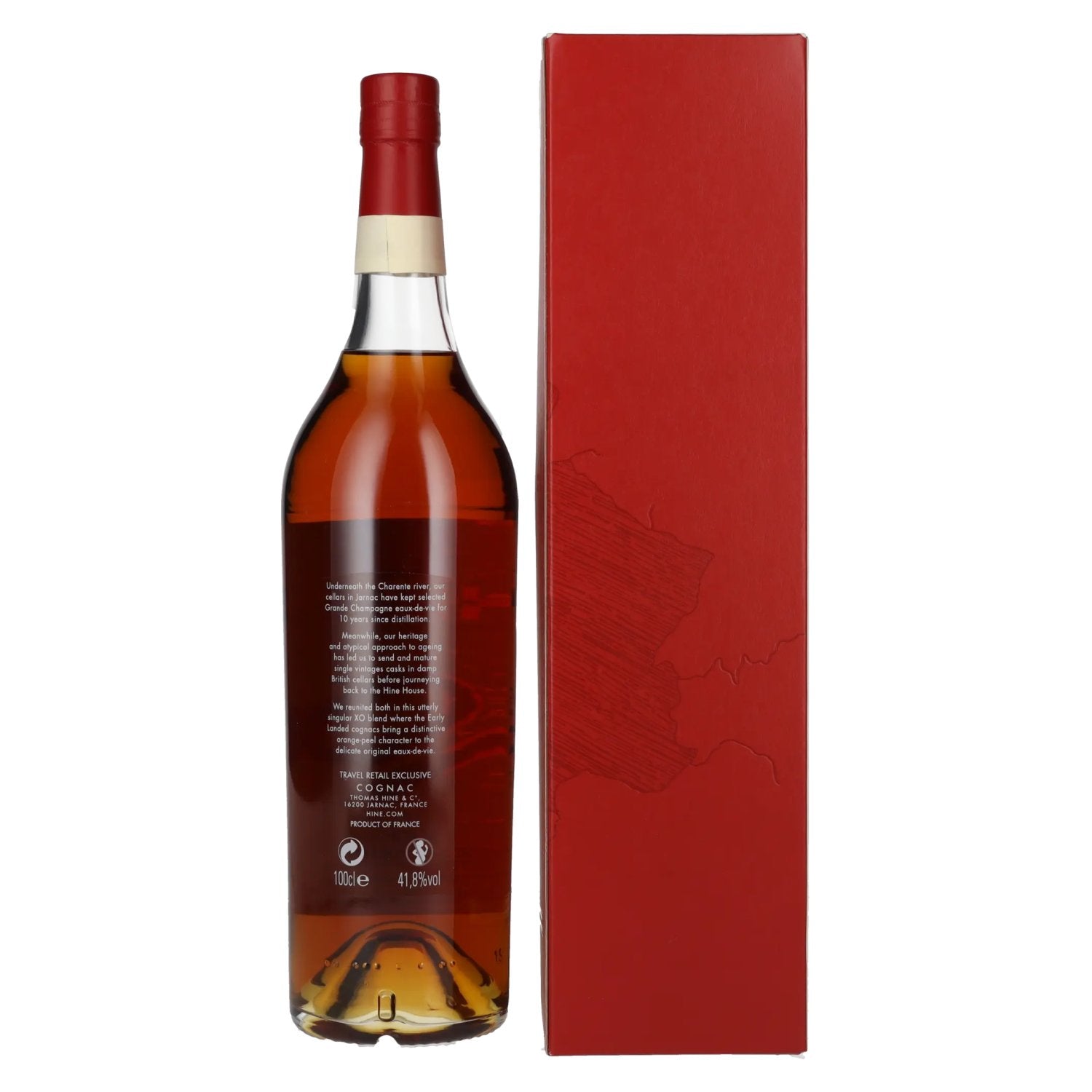 Hine Journey 10 Years Old XO Cognac Grande Champagne 41,8% Vol. 1l in Geschenkbox