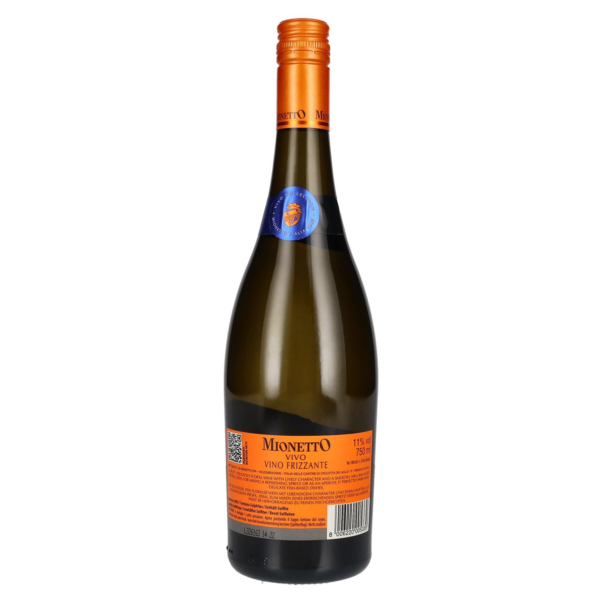 Mionetto VIVO Sparkling Wine 11% ABV 0.75 l