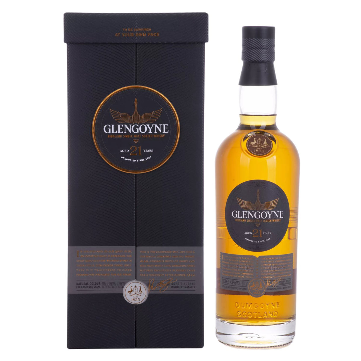 Glengoyne 21 Years Old Highland Single Malt Scotch Whisky 43% Vol. 0,7l in Geschenkbox
