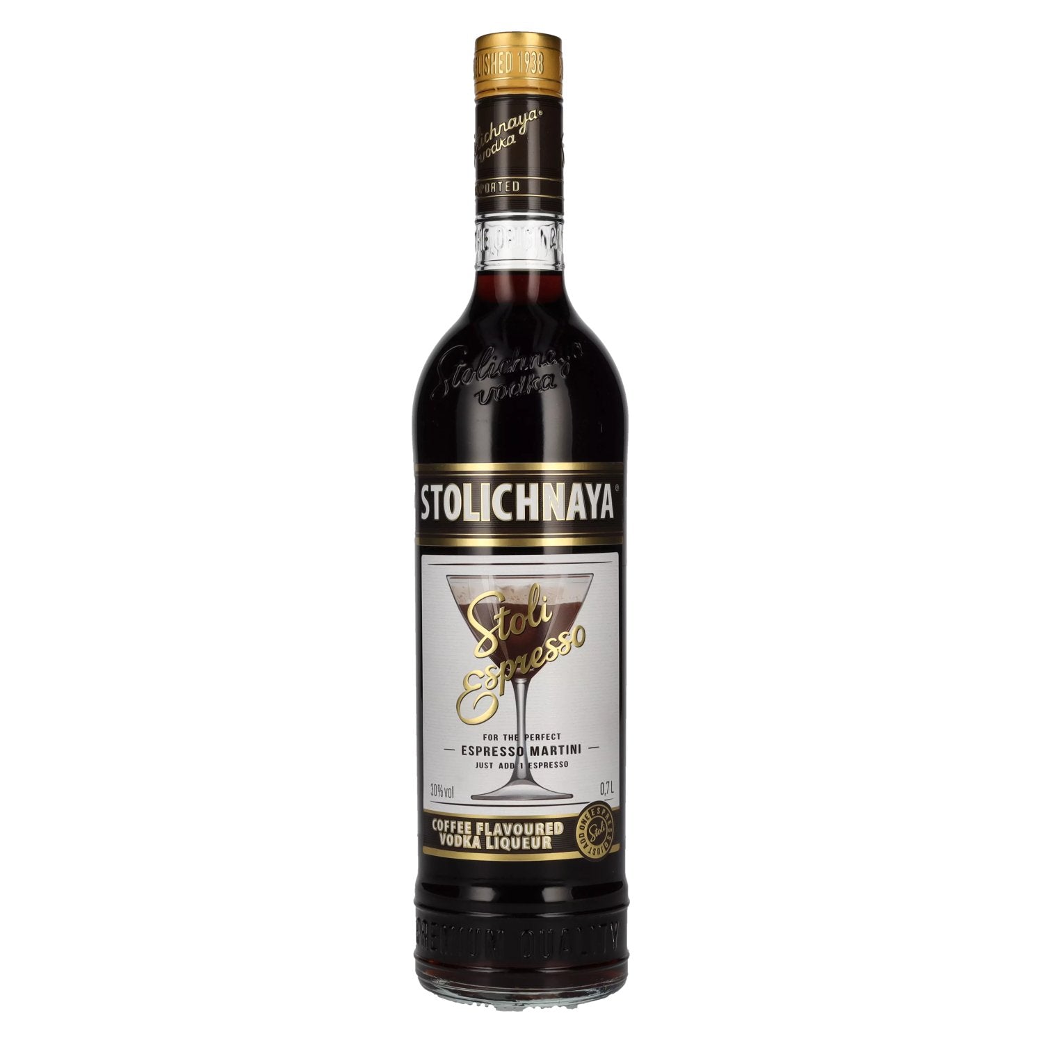 Stolichnaya Espresso Coffee Flavoured Premium Wodka FKP 30% Vol. 0,7l