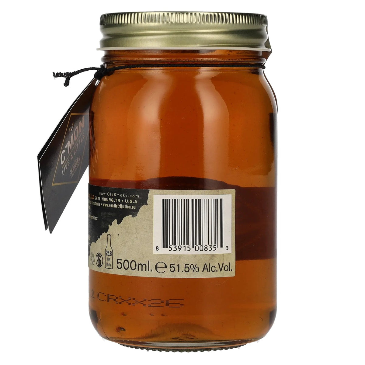 Ole Smoky Tennessee Moonshine CHARRED 51,5 % vol. 0,5 l