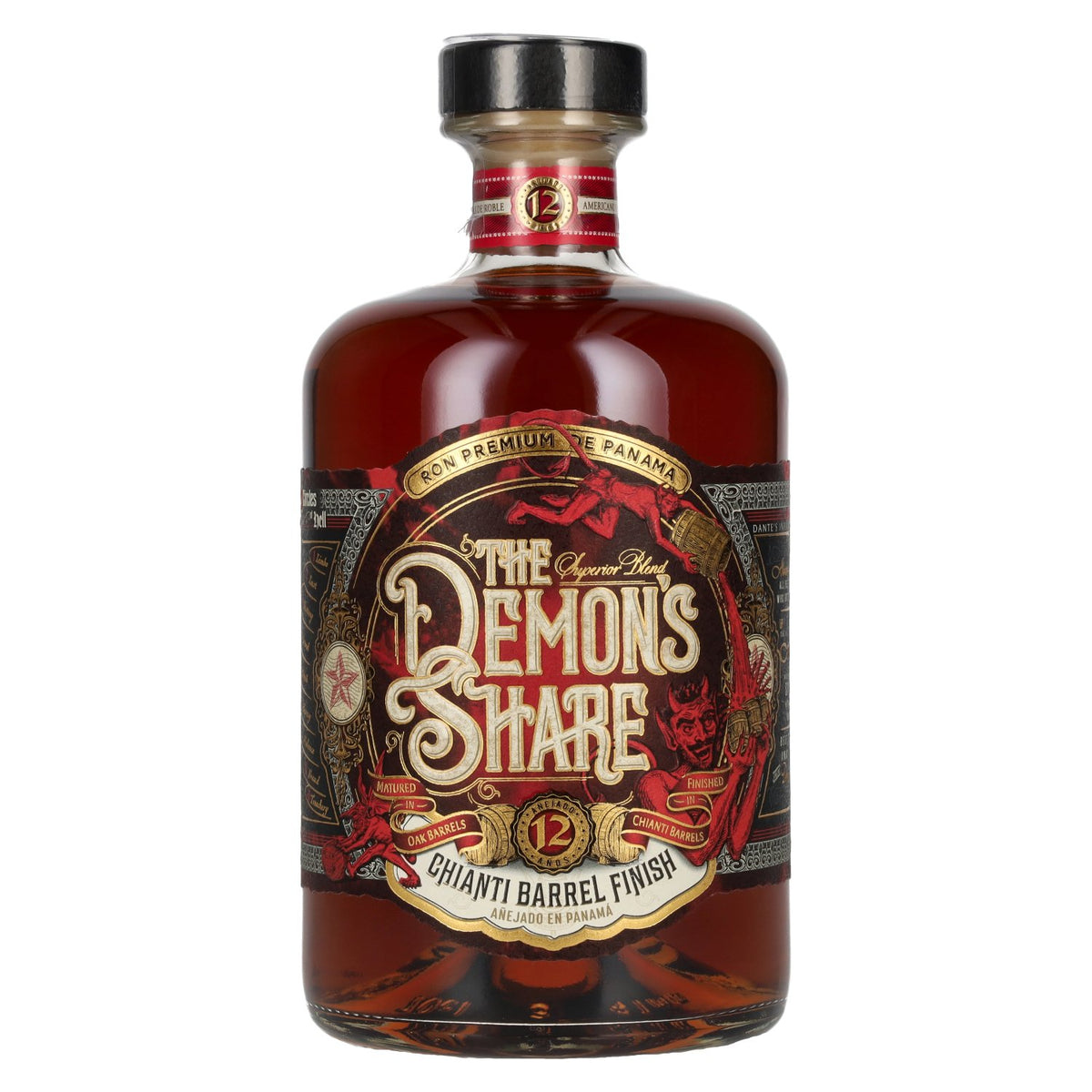 The Demon's Share Superior Blend Rum, 12 Years Old, Chianti Barrel Finish, 41% ABV, 0.7l