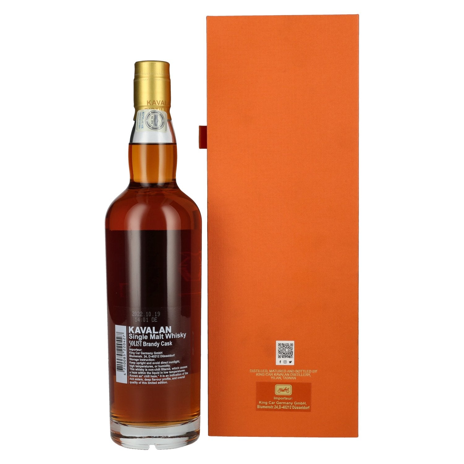 Kavalan SOLIST Brandy Cask 56,3% Vol. 0,7l in Geschenkbox