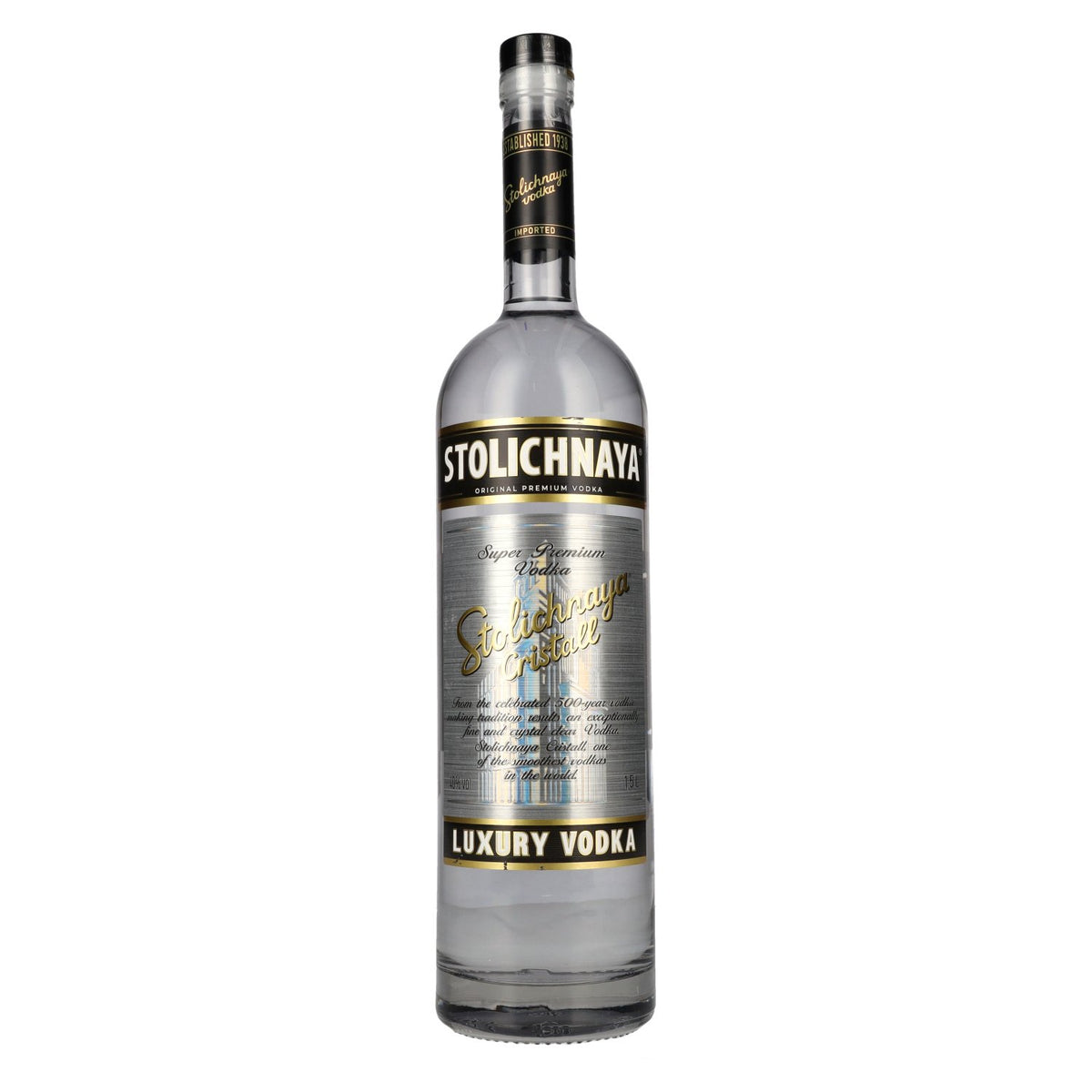 Stolichnaya Premium Vodka FKP Cristall 40% vol. 1,5 l