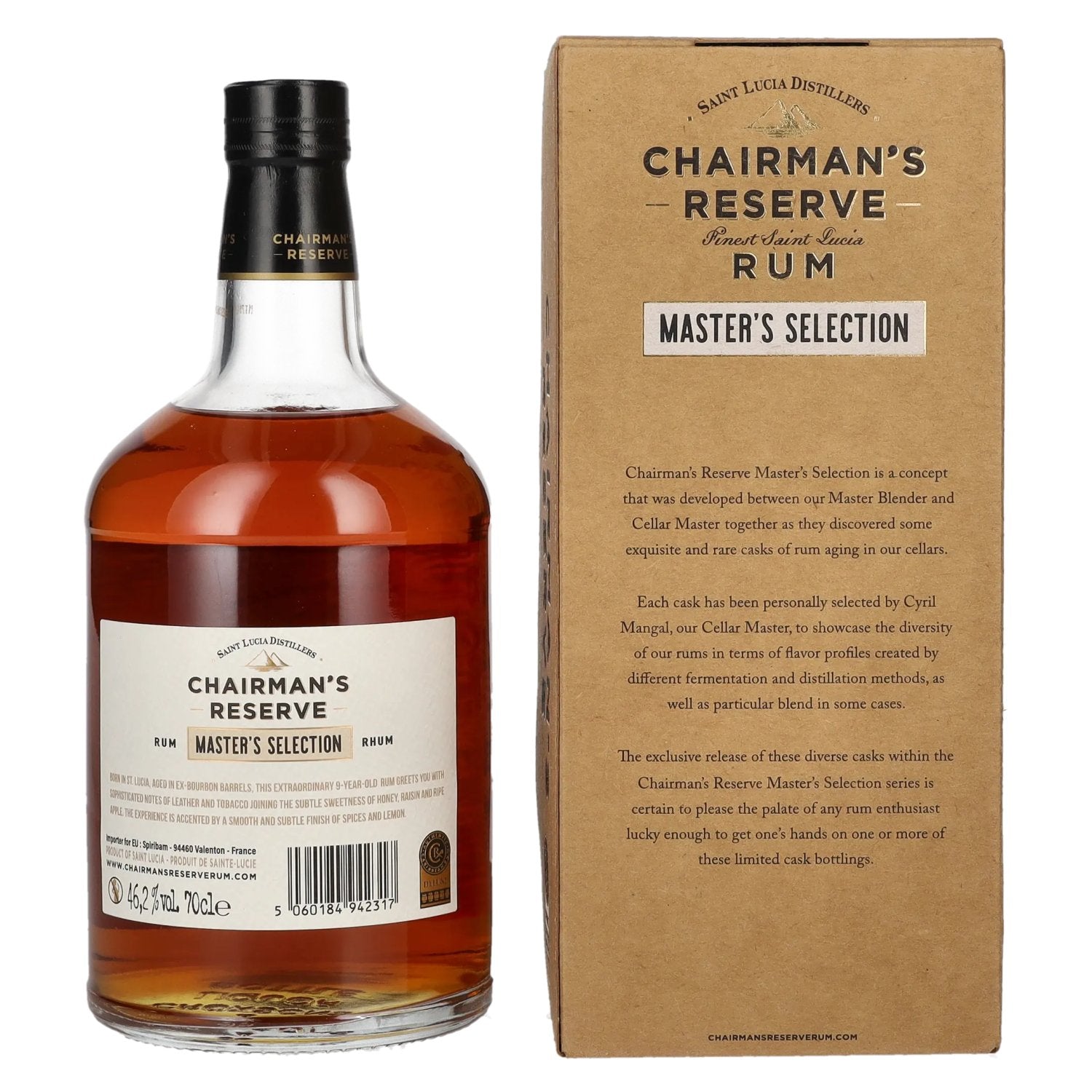 Chairman's Reserve MASTER'S SELECTION Duitse editie 46,2% Vol. 0,7l in geschenkverpakking