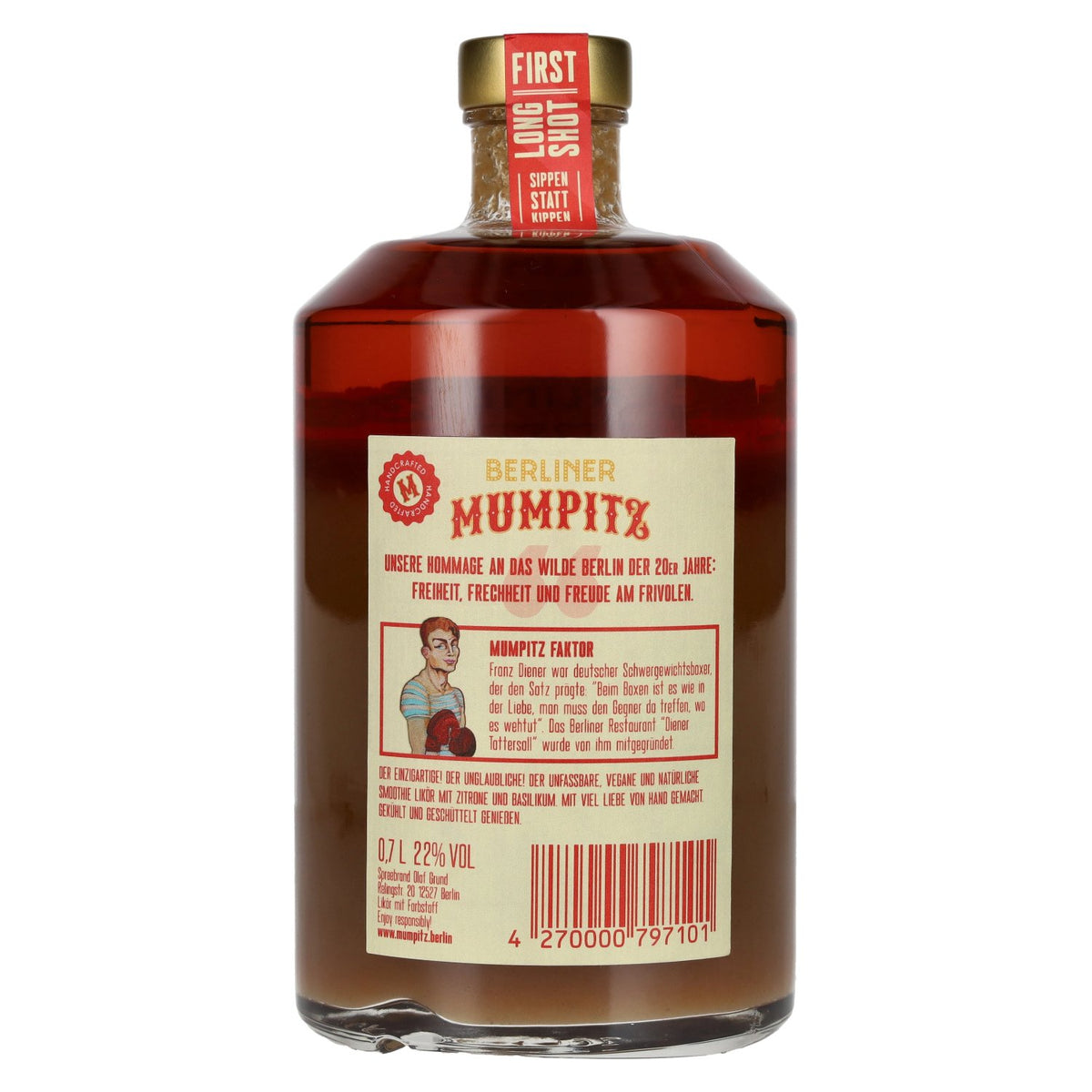 Berliner Mumpitz Citroen &amp; Basilicum 22% vol. 0,7 l