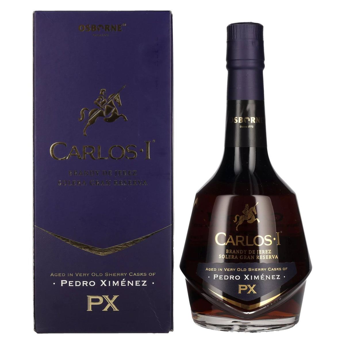 Carlos I Solera Gran Reserva PEDRO XIMÉNEZ Brandy de Jerez 40,3% vol. 0,7 l in geschenkverpakking