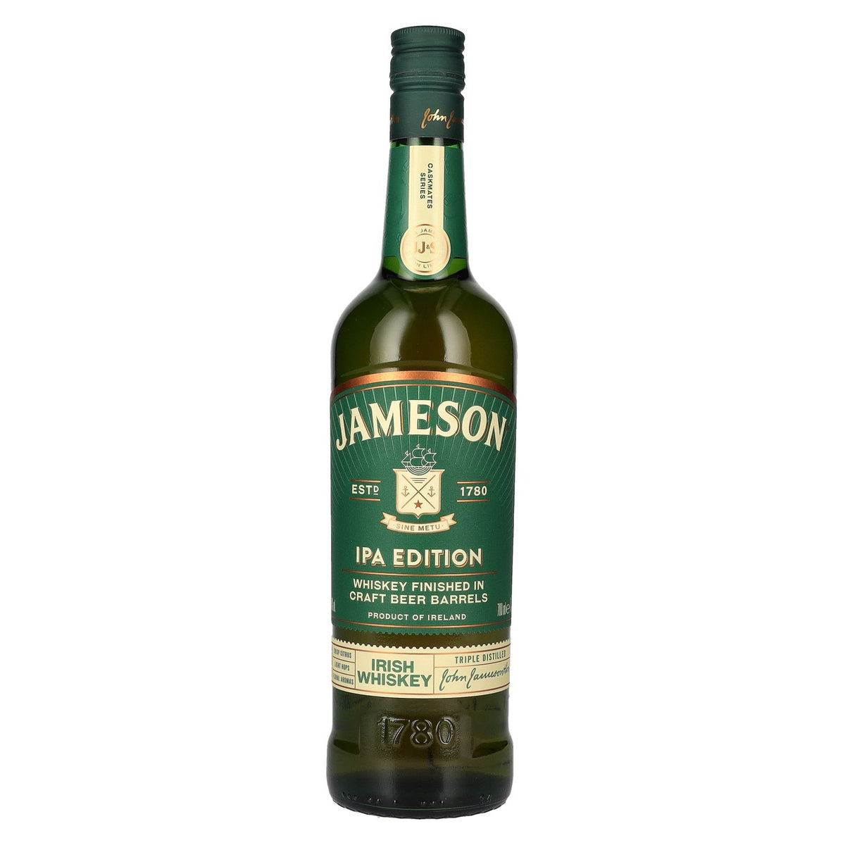 Jameson CASKMATES Triple Distilled Irish Whiskey IPA EDITION 40 % vol. 0,7 l