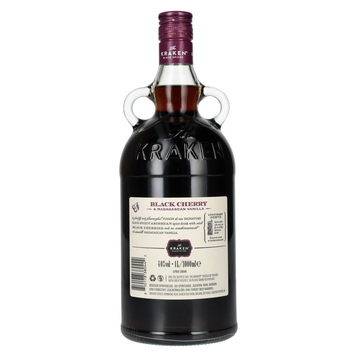 The Kraken Black Spiced Black Cherry &amp; Madagascan Vanilla 40% vol. 1 l