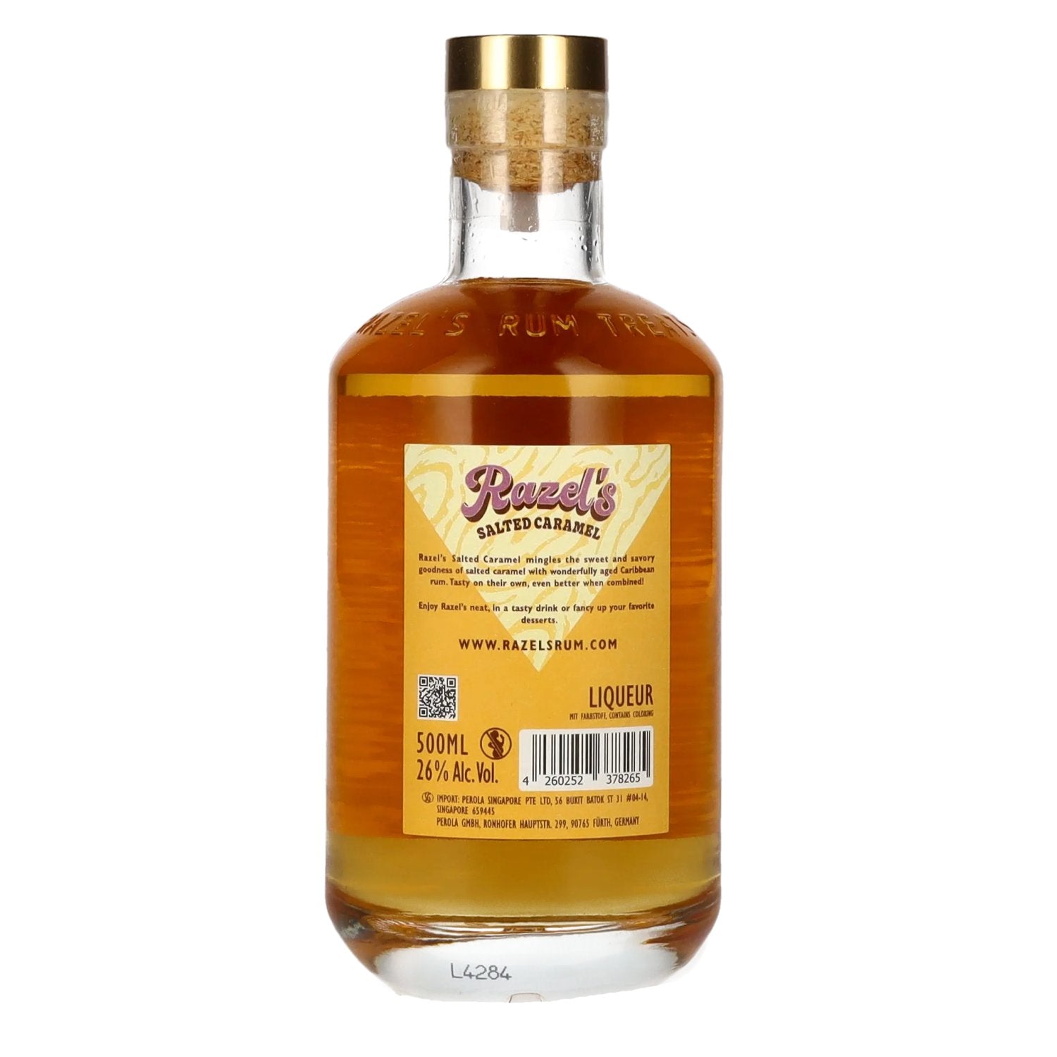 Razel's Gezouten Karamel Likeur 26% Vol. 0,5l