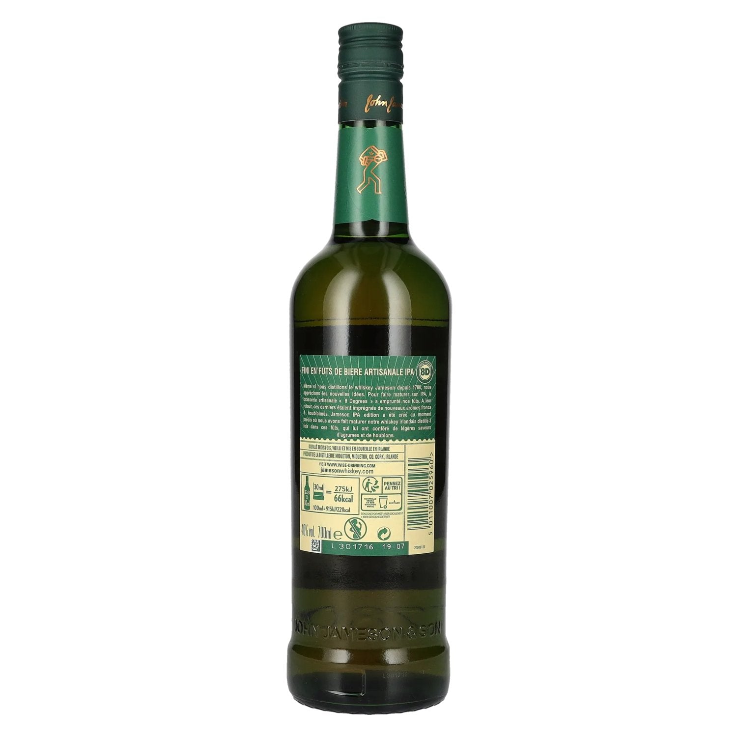 Jameson CASKMATES Triple Gedistilleerde Ierse Whiskey IPA EDITION 40% Vol. 0,7l