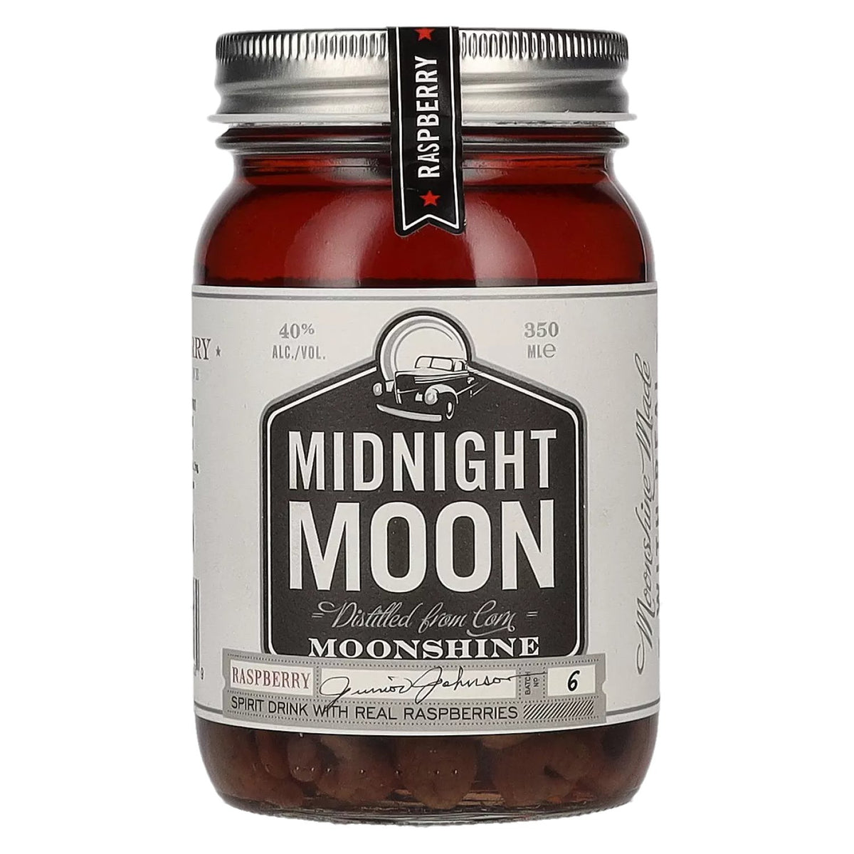 Midnight Moon Moonshine Raspberry 40% ABV 0.35 l