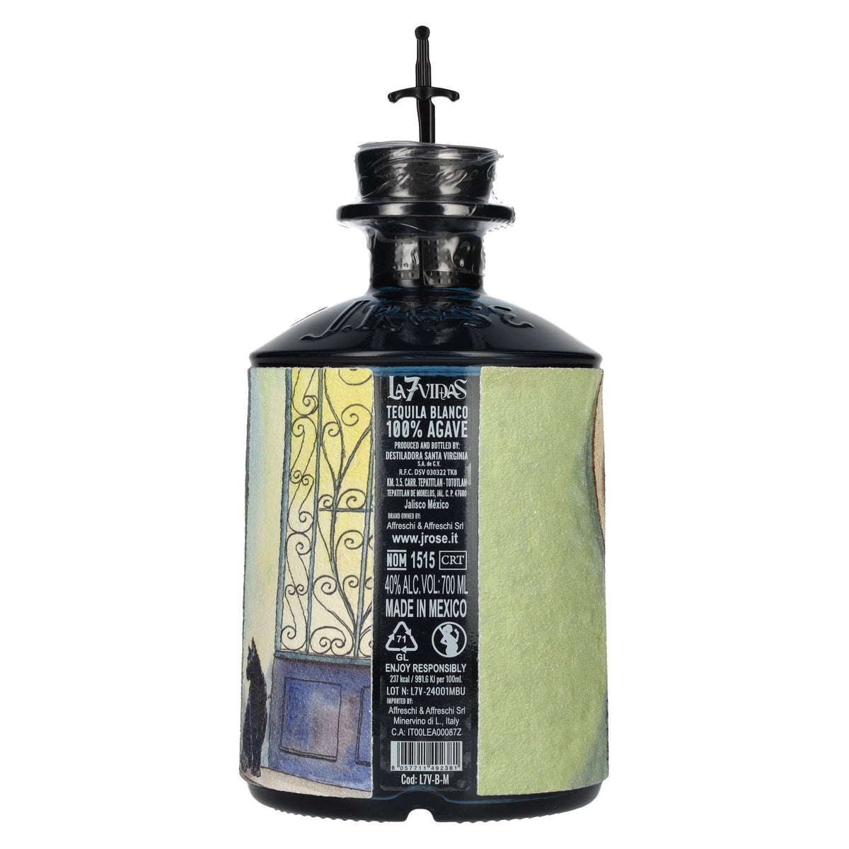 La7Vidas Tequila Blanco 100% agave 40% vol. 0,7 l
