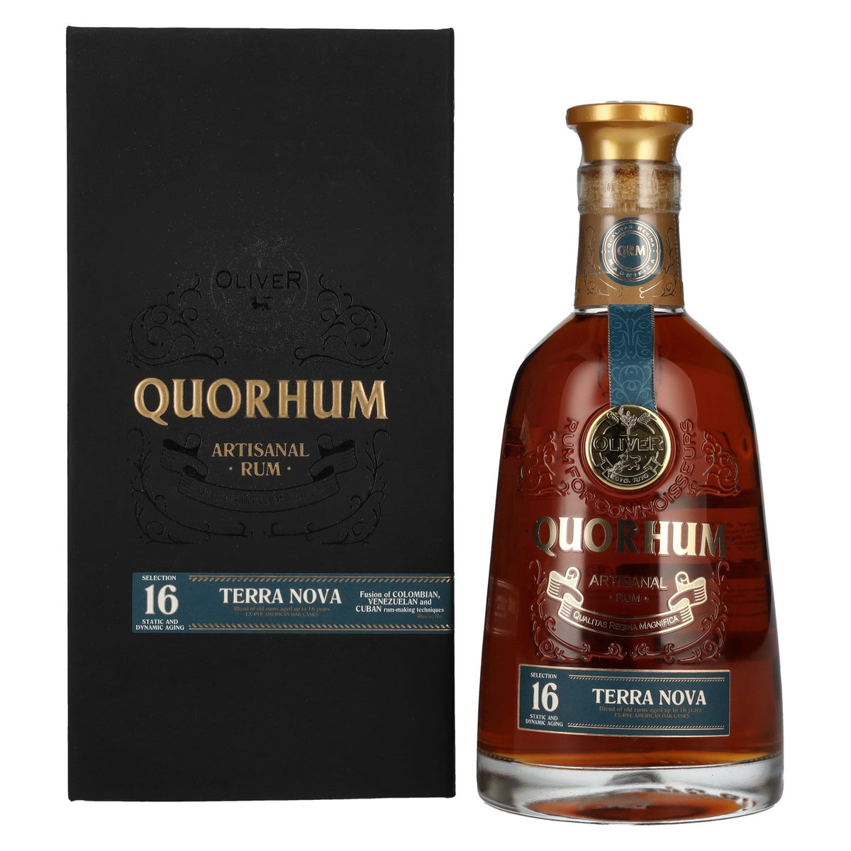 Ron Quorhum 16 Solera TERRA NOVA 40% ABV 0.7l in a gift box