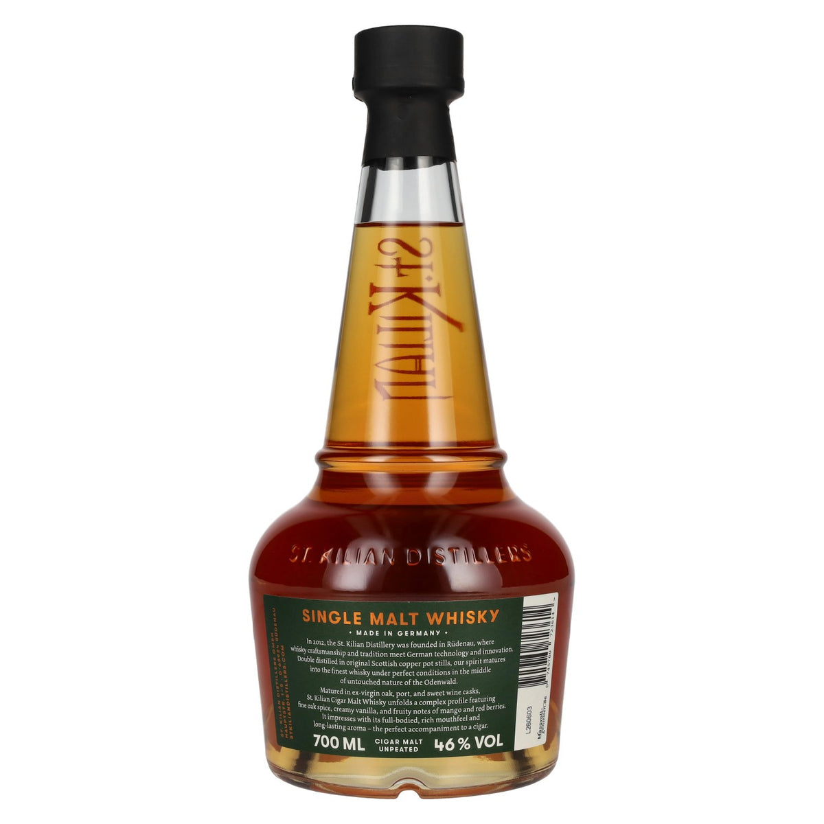 St. Kilian CIGAR MALT Single Malt Whisky 46% vol. 0,7 l