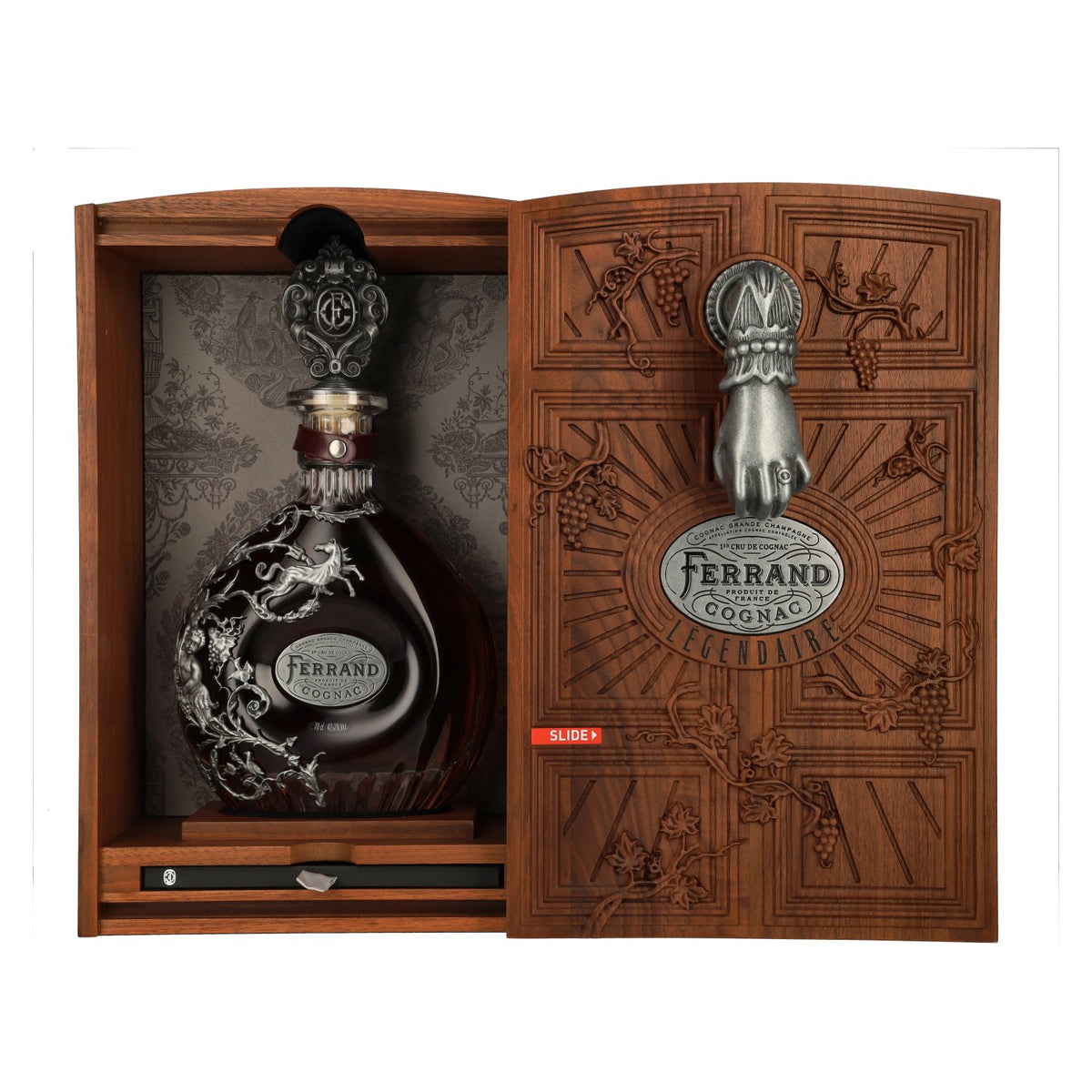 Cognac Ferrand Légendaire Grande Champagne Cognac 42,1% vol. 0,7 l in houten kist