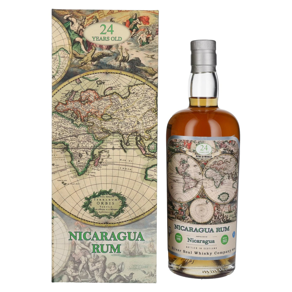 Silver Seal NICARAGUA Rum, 24 Years Old, 1999, 49.8% vol., 0.7 l, in a gift box