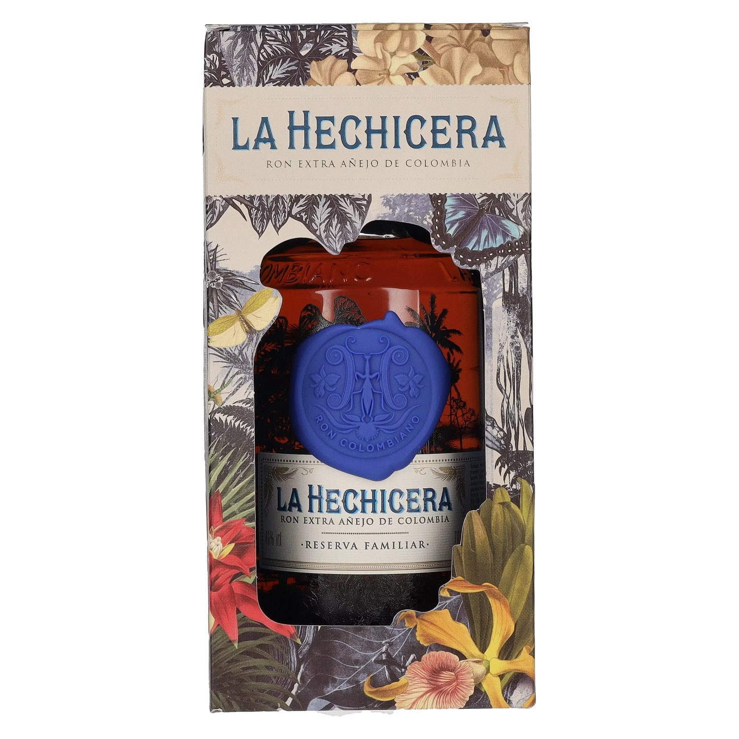 La Hechicera Ron Extra Añejo de Colombia RESERVA FAMILIAR 40% Vol. 0,7l in geschenkverpakking