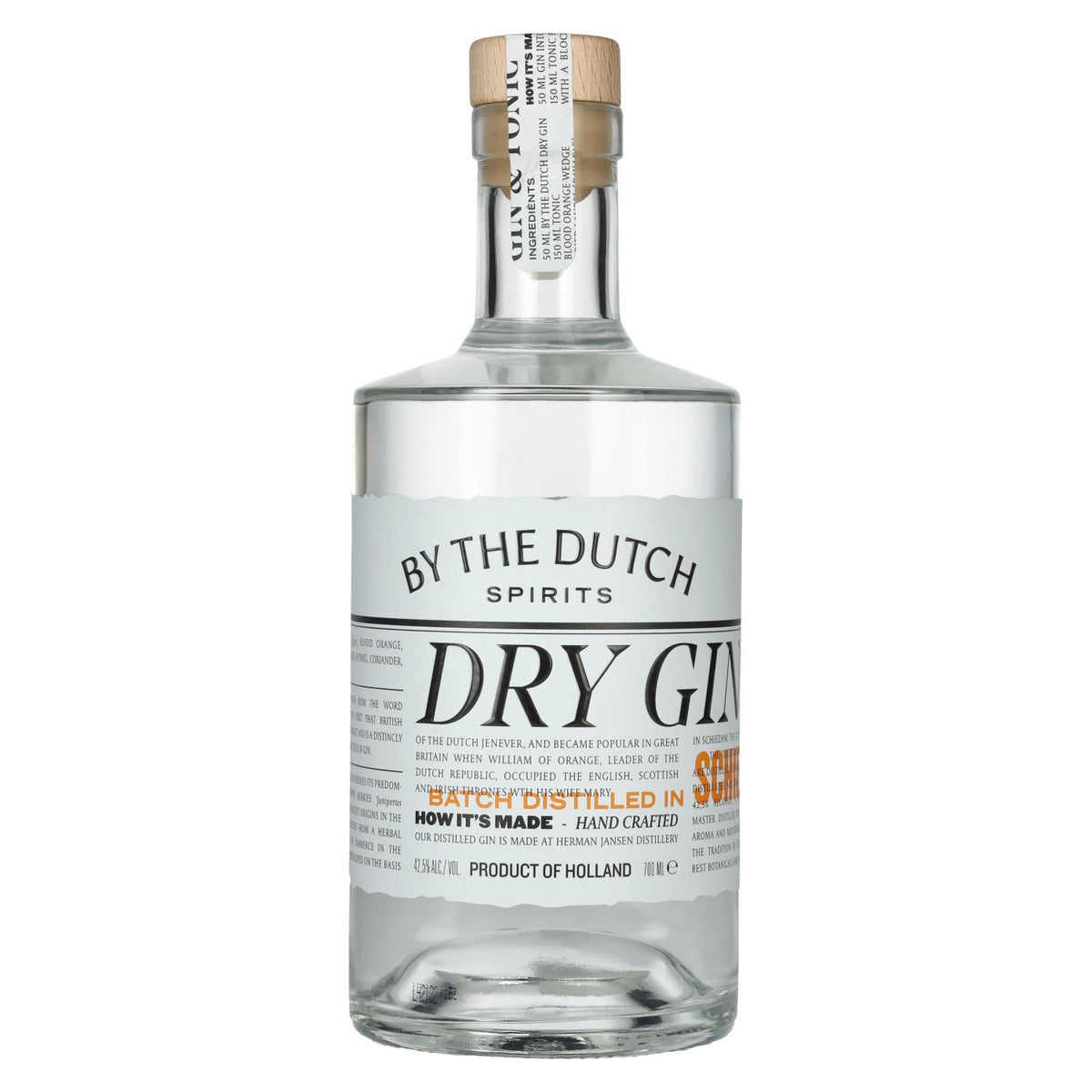 By the Dutch Dry Gin 42,5 % vol. 0,7 l