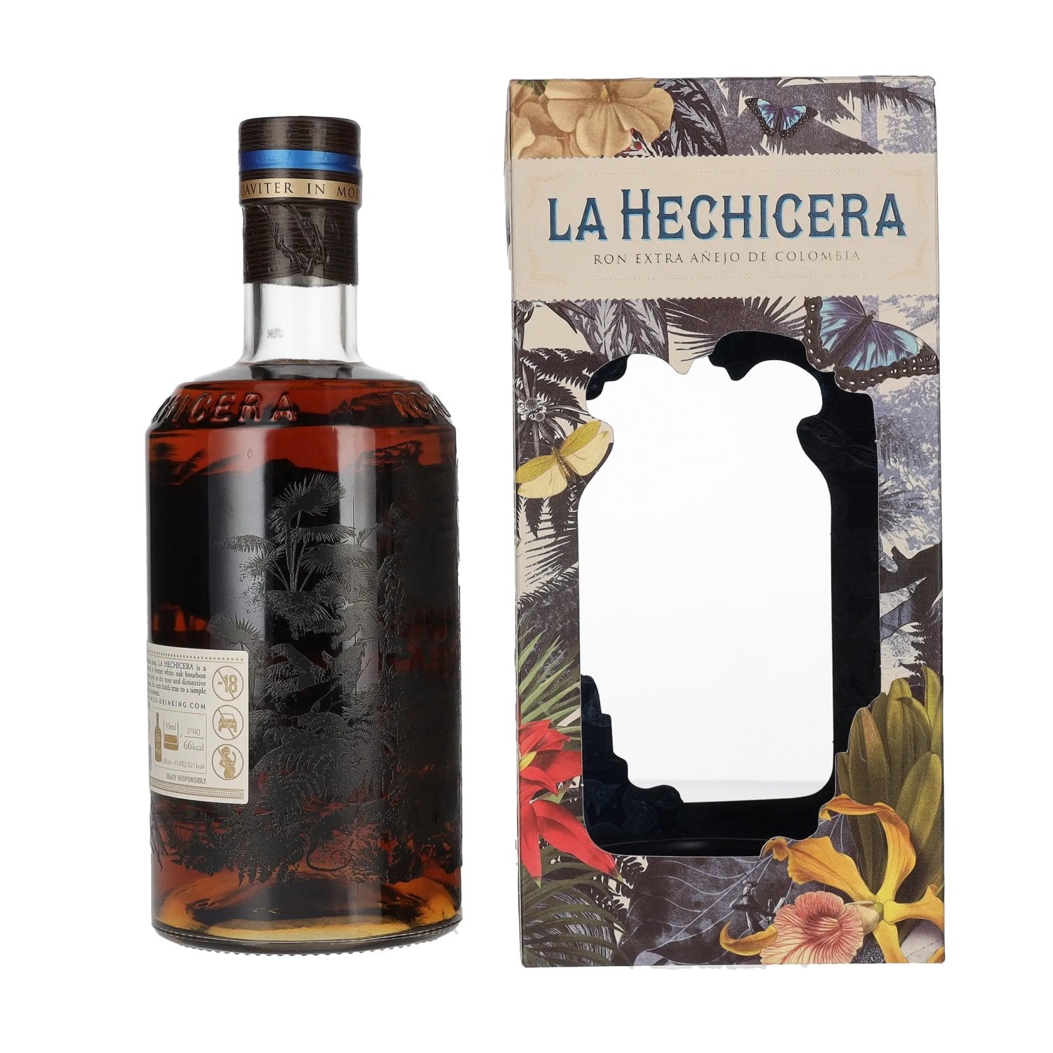 La Hechicera Ron Extra Añejo de Colombia RESERVA FAMILIAR 40% Vol. 0,7l in geschenkverpakking