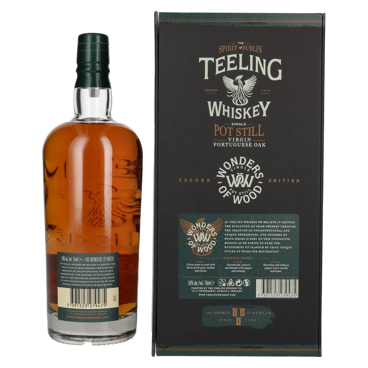 Teeling Whiskey Single Pot Still WONDERS OF WOOD Virgin Portuguese Oak Second Edition 50% vol. 0,7 l in geschenkverpakking