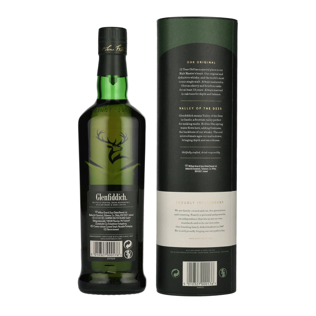 Glenfiddich OUR ORIGINAL TWELVE 12 Years Old Single Malt Scotch Whisky 40% vol. 0.7 l in a gift box