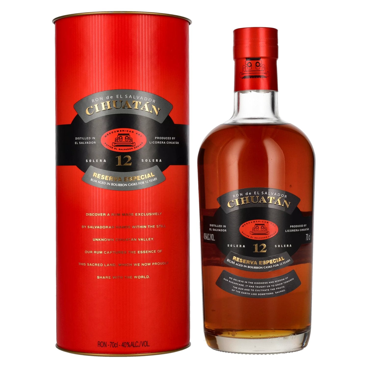 Cihuatán 12 Solera Reserva Especial Rum 40% Vol. 0,7l in gift box