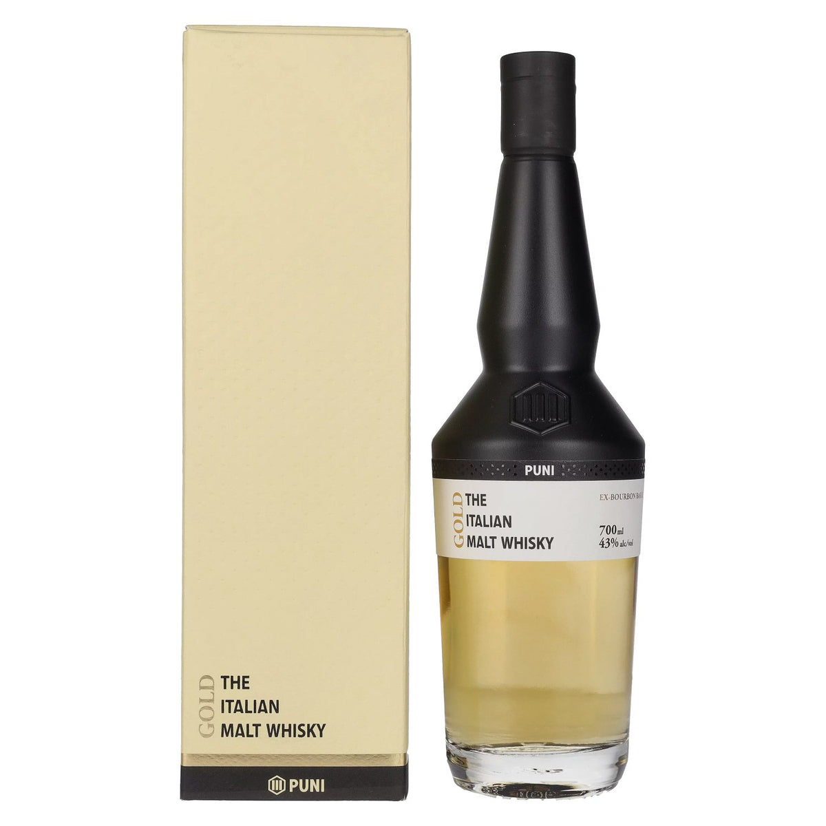 Puni GOLD The Italian Malt Whisky 43% vol. 0,7 l in geschenkverpakking